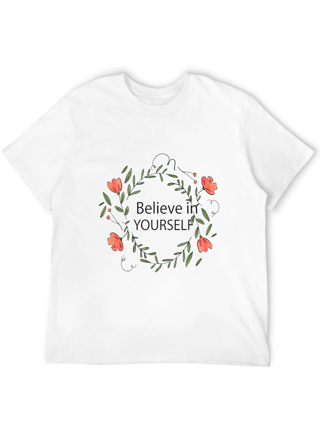 Believe In Yourself Black Graphic Tee