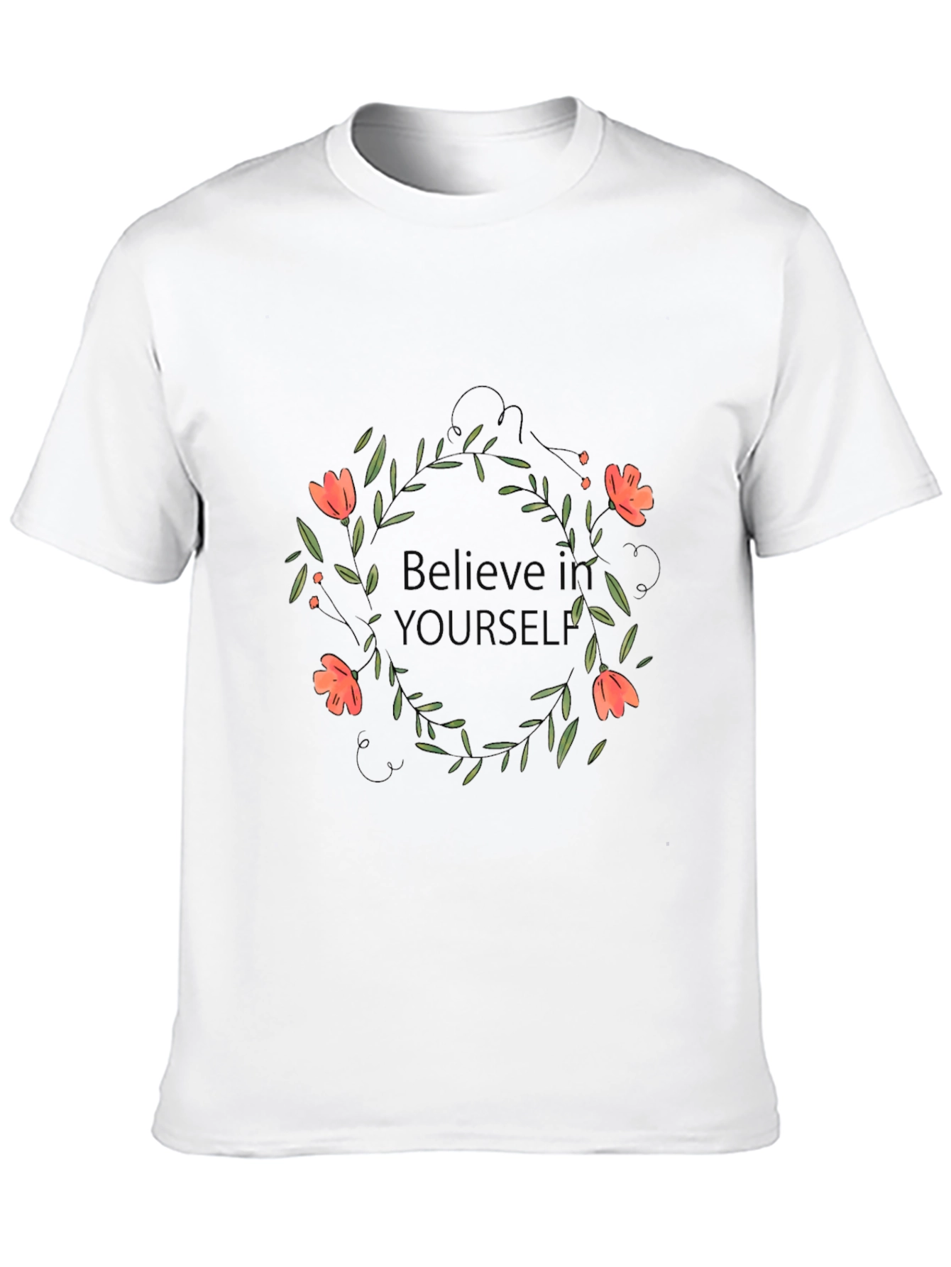Believe In Yourself Black Graphic Tee