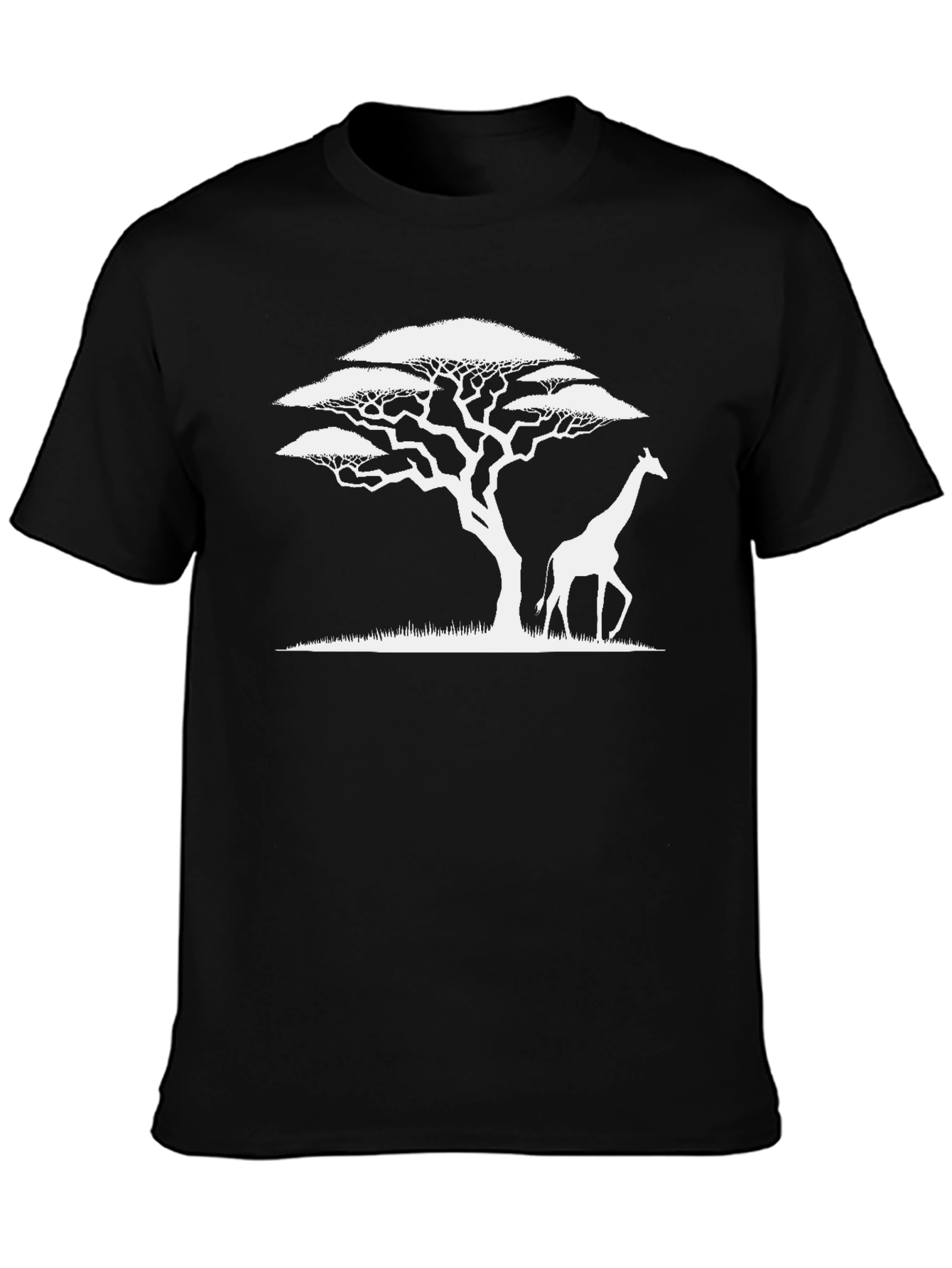 Savanna Silhouette Tee - Tree and Giraffe Design
