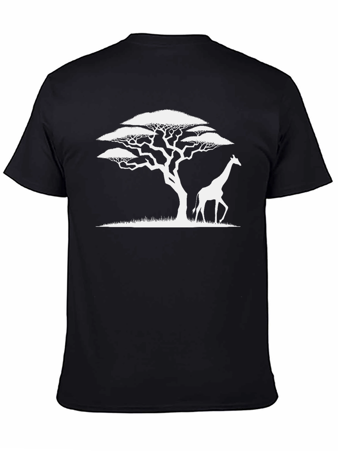Savanna Silhouette Tee - Tree and Giraffe Design