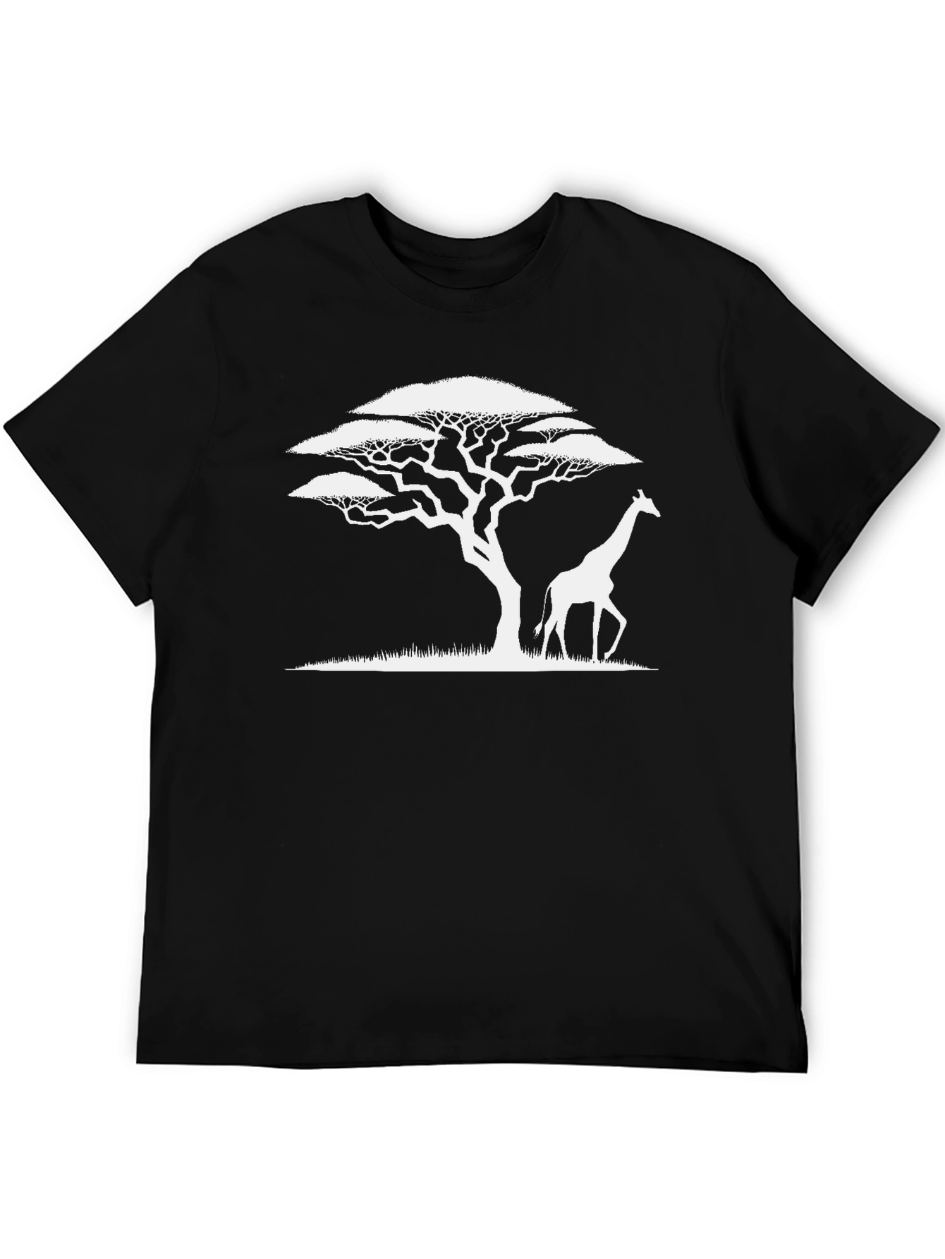 Savanna Silhouette Tee - Tree and Giraffe Design