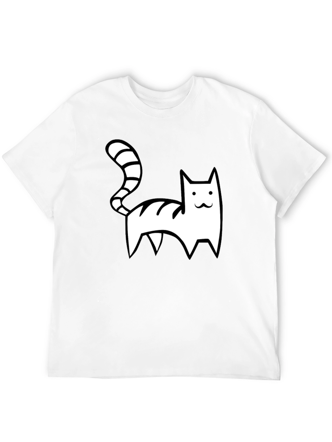 Cool Cat Graphic Tee - Black Casual Shirt