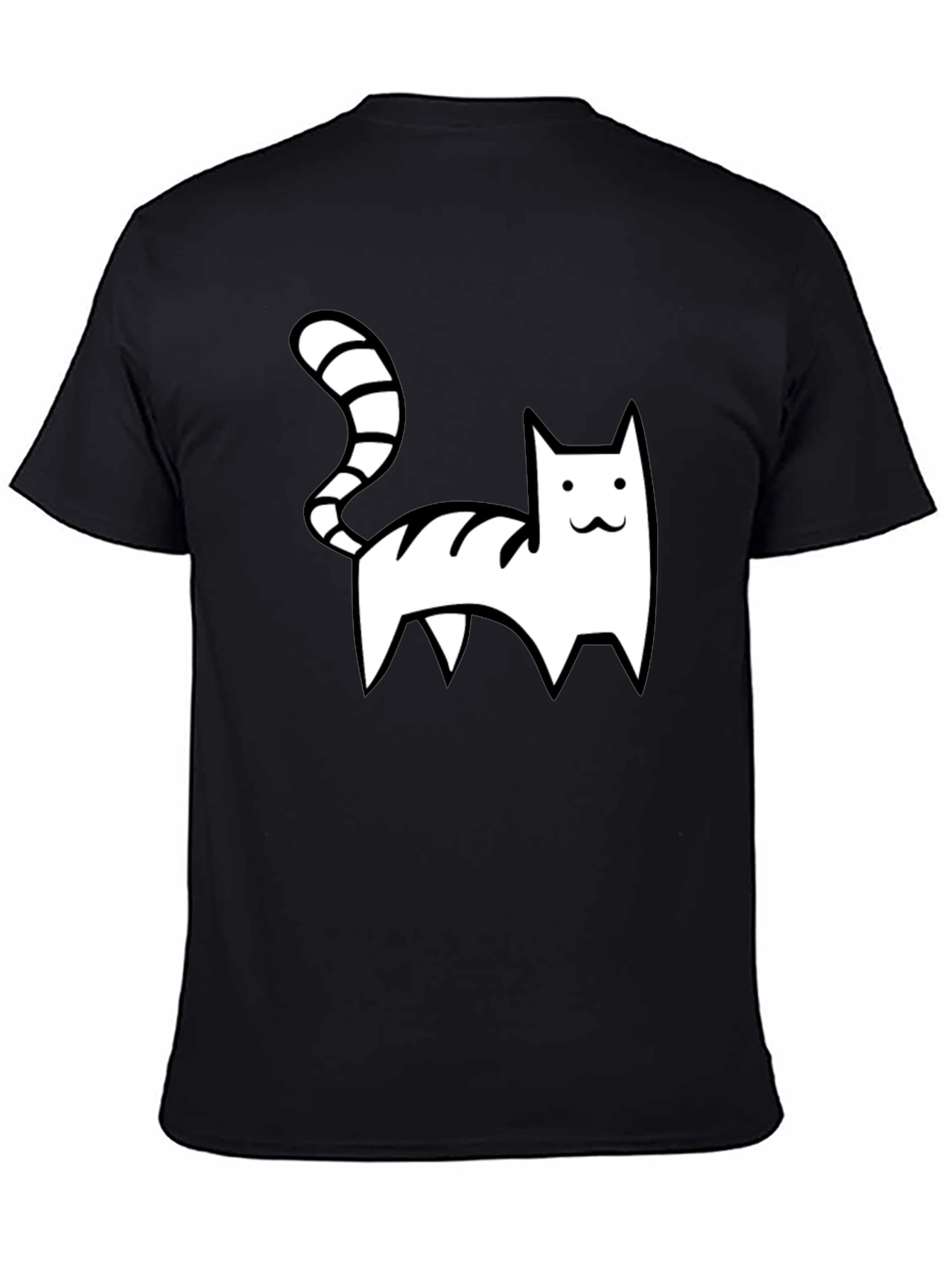 Cool Cat Graphic Tee - Black Casual Shirt