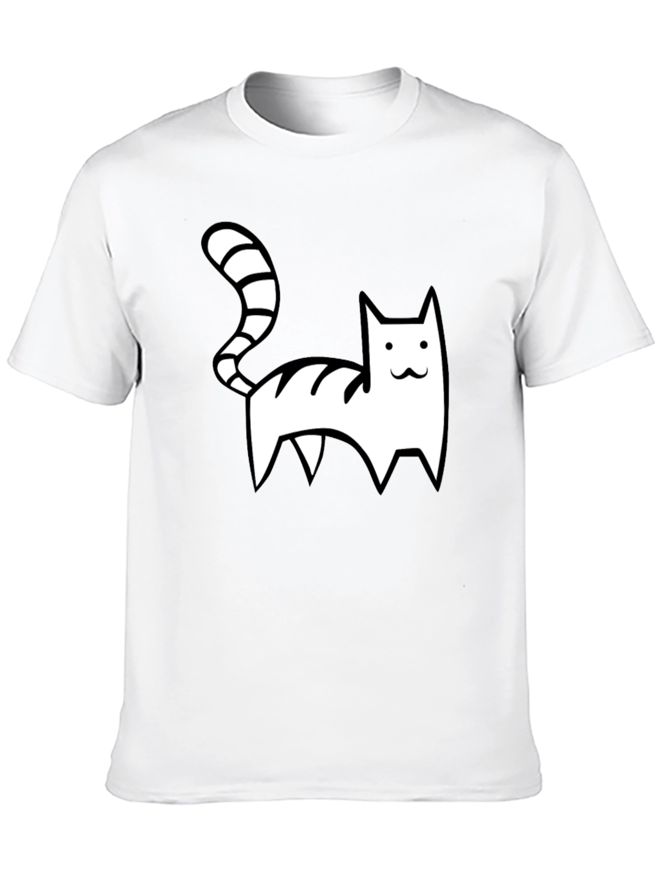 Cool Cat Graphic Tee - Black Casual Shirt