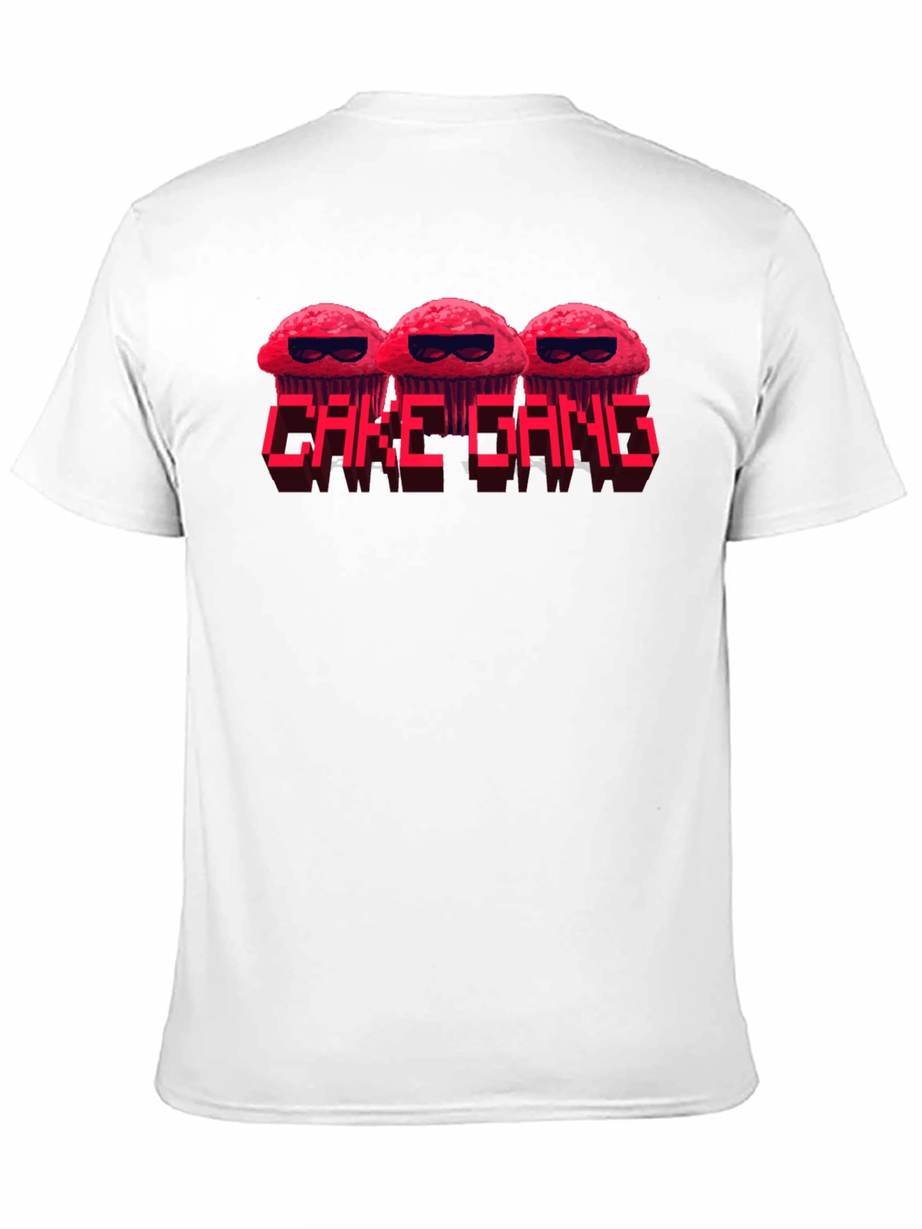 Cake Gang Graphic T-Shirt - Black Crew Neck Tee