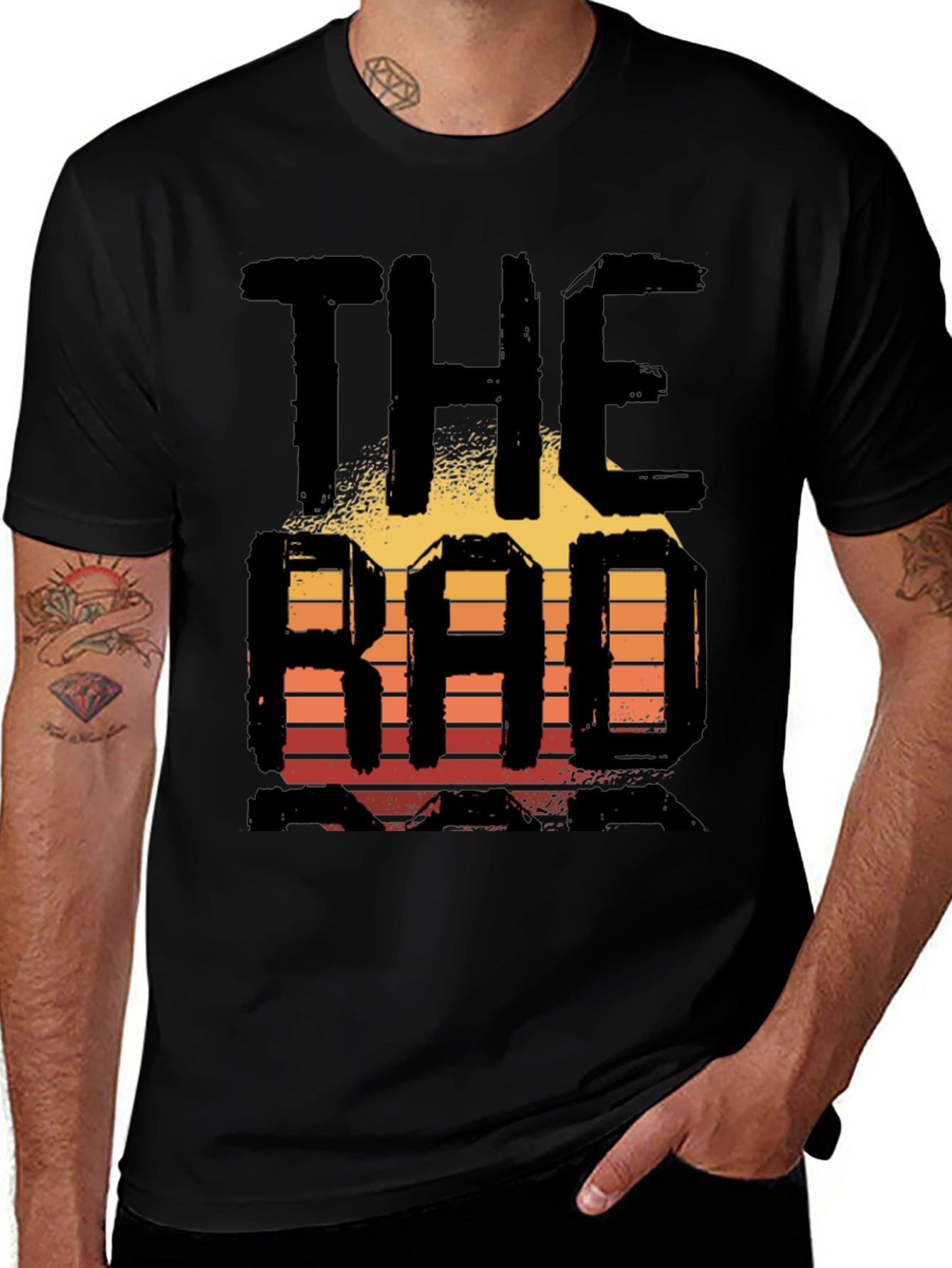 The Rad Dad Retro Sunset Graphic T-Shirt