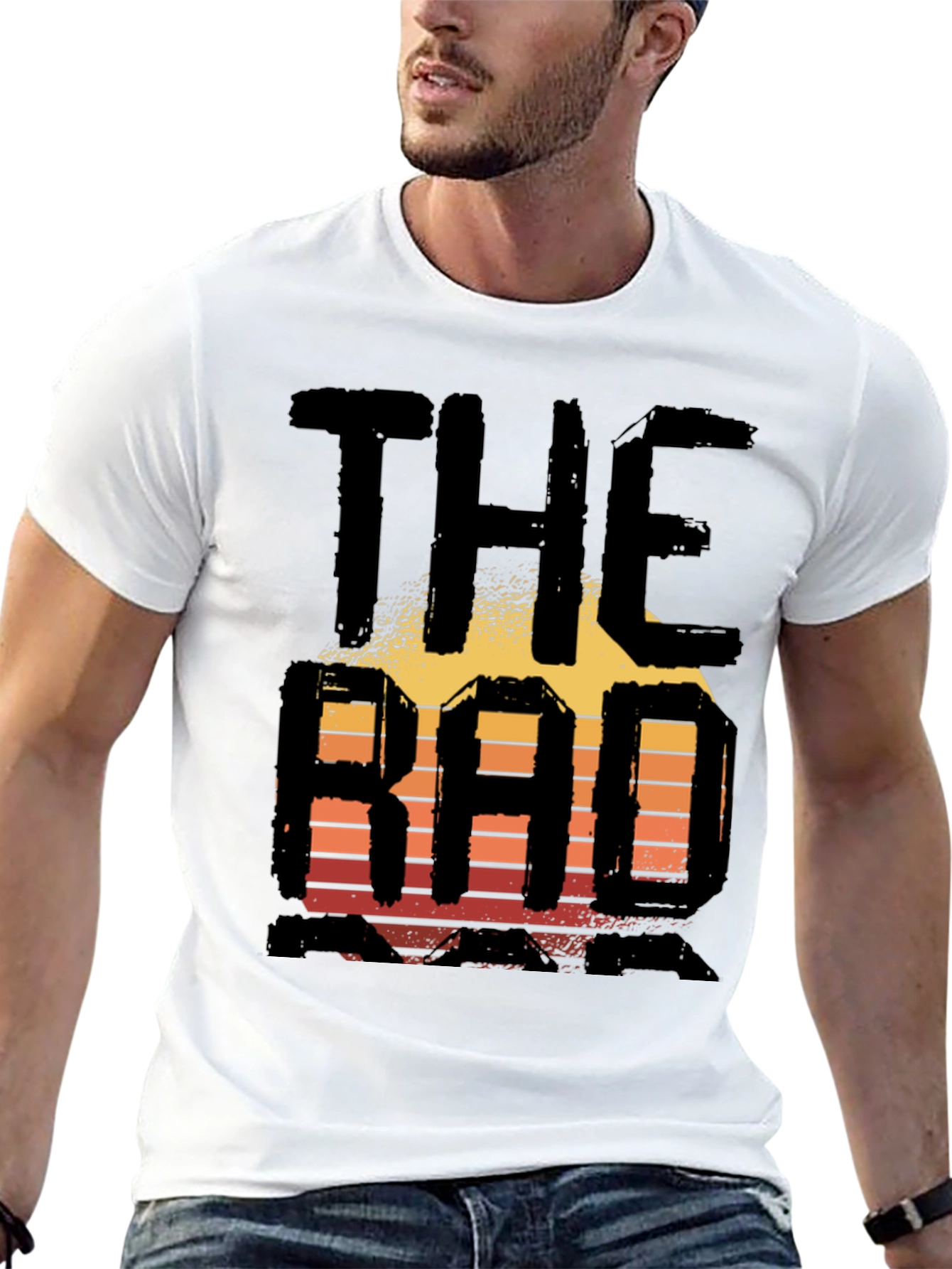 The Rad Dad Retro Sunset Graphic T-Shirt