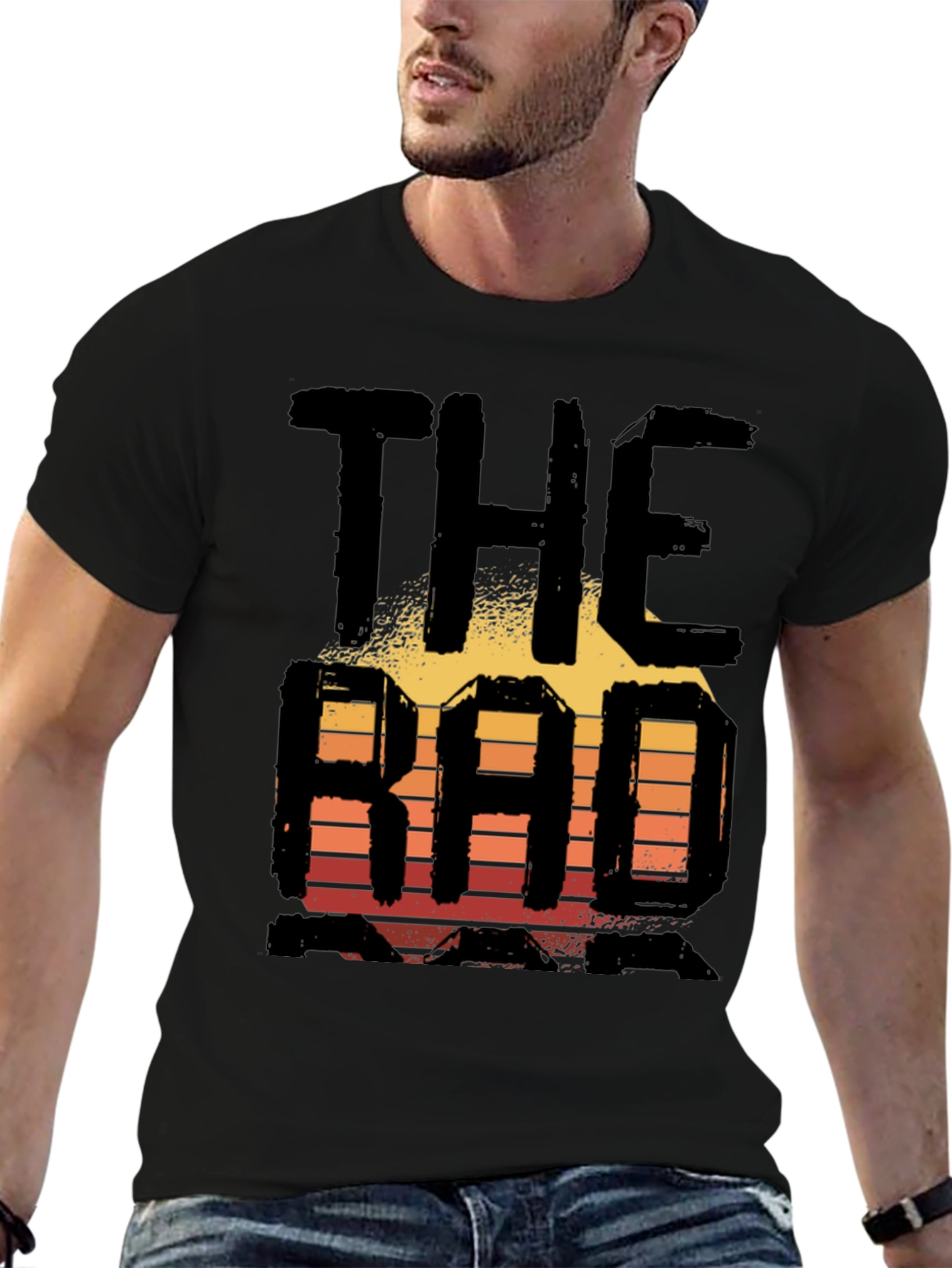 The Rad Dad Retro Sunset Graphic T-Shirt