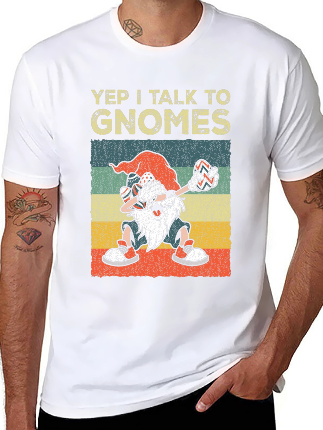 Yep I Talk to Gnomes Graphic Tee