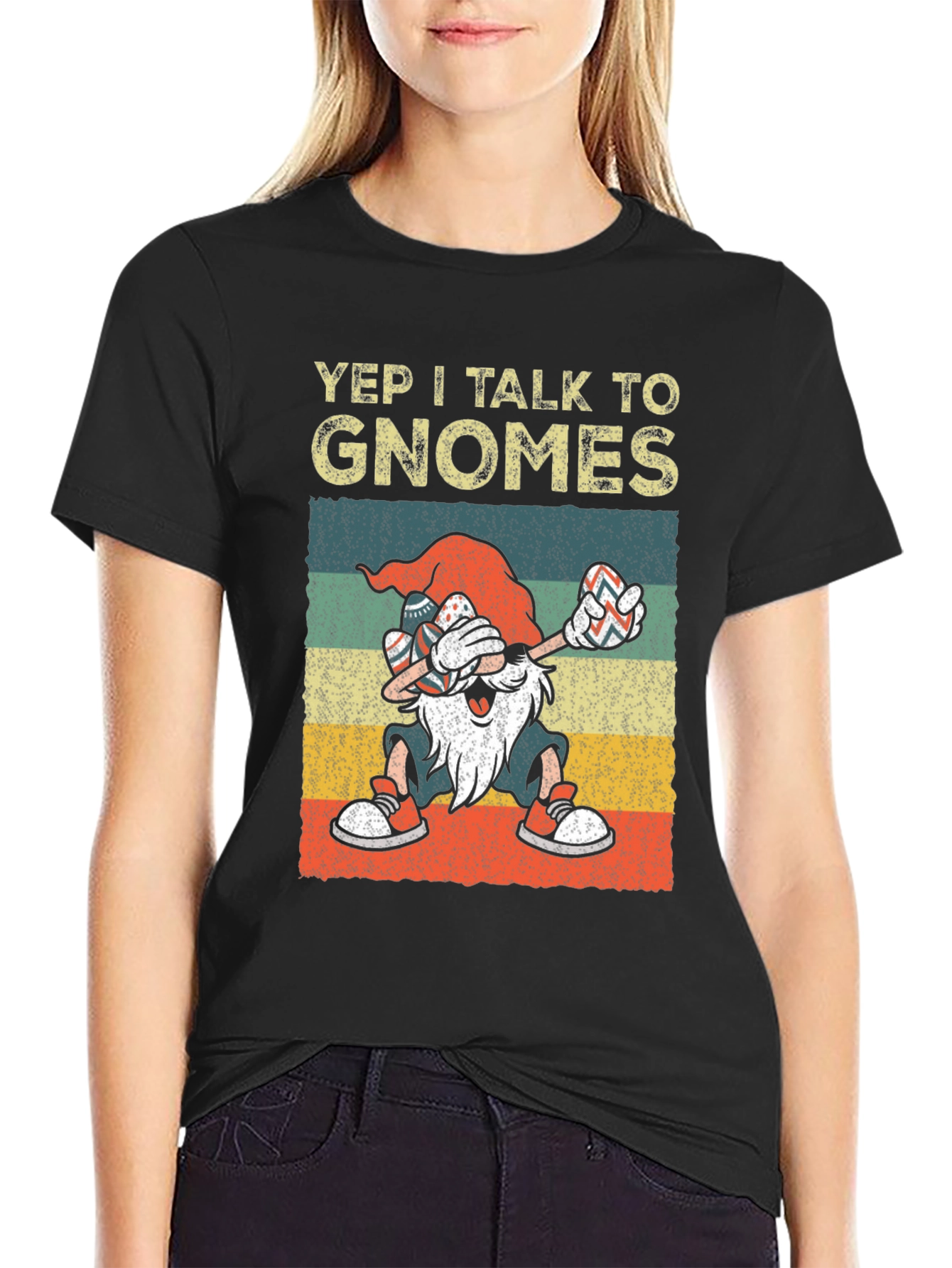 Yep I Talk to Gnomes Graphic Tee