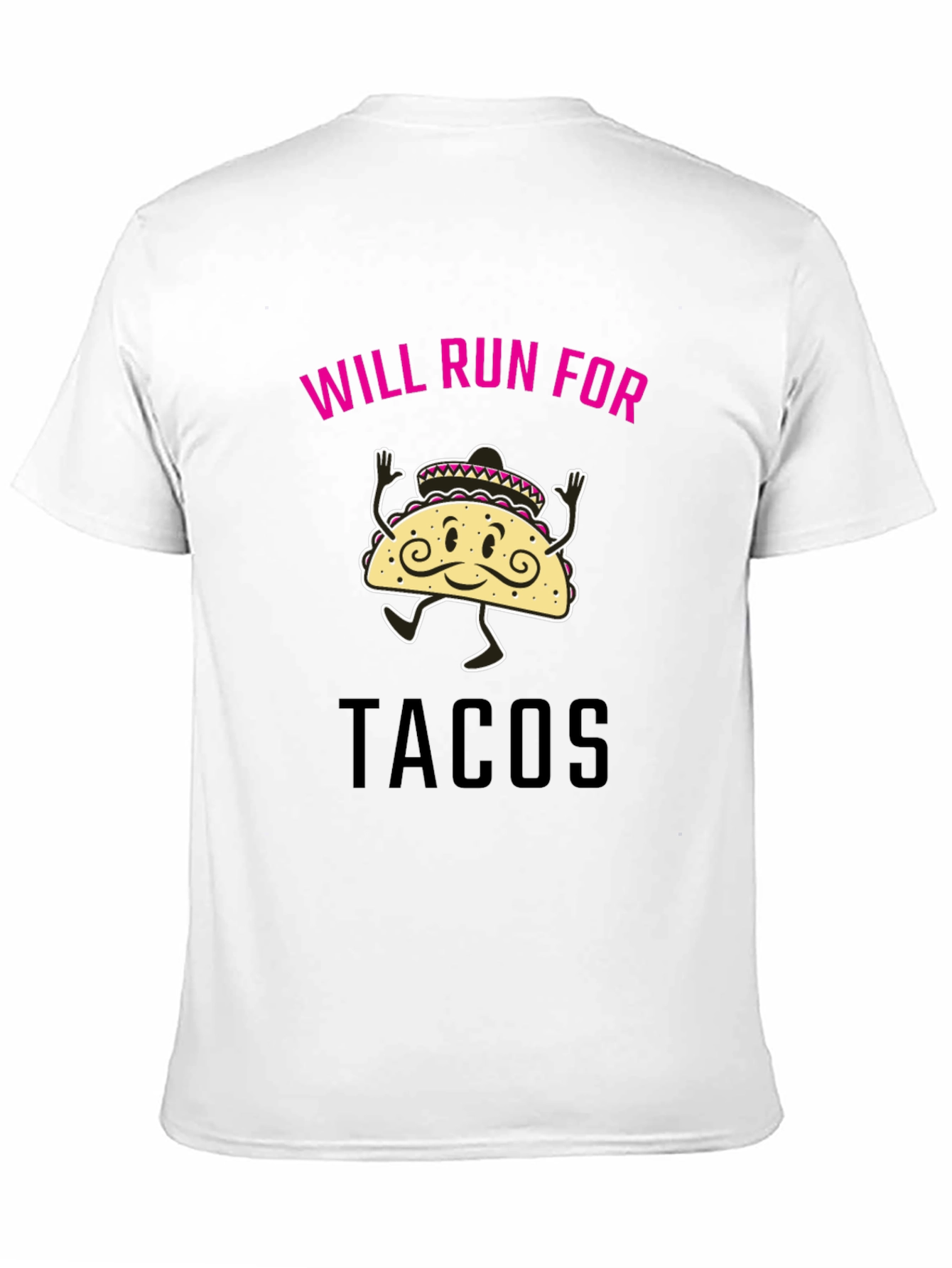 Will Run for Tacos Funny Graphic Tee