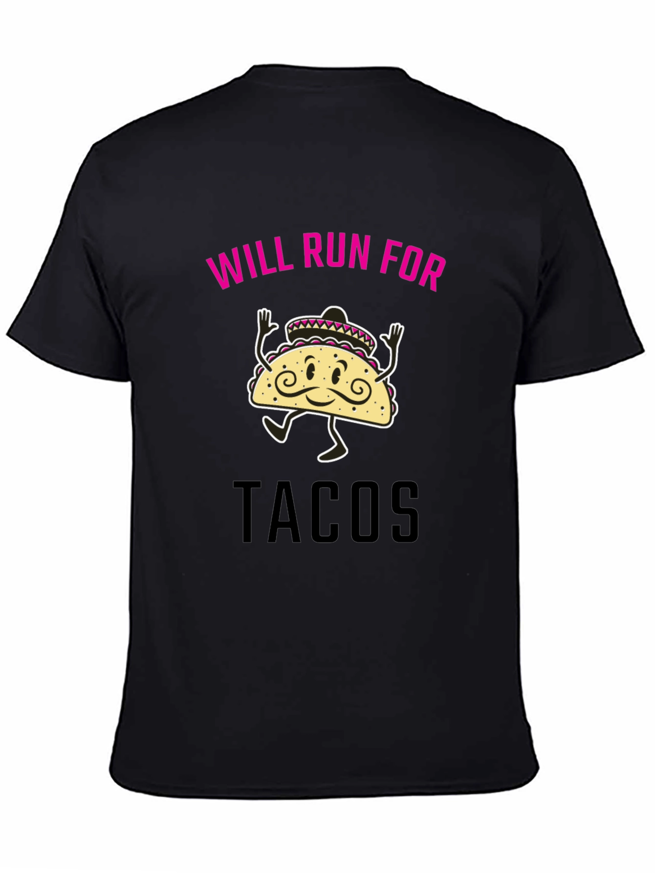 Will Run for Tacos Funny Graphic Tee