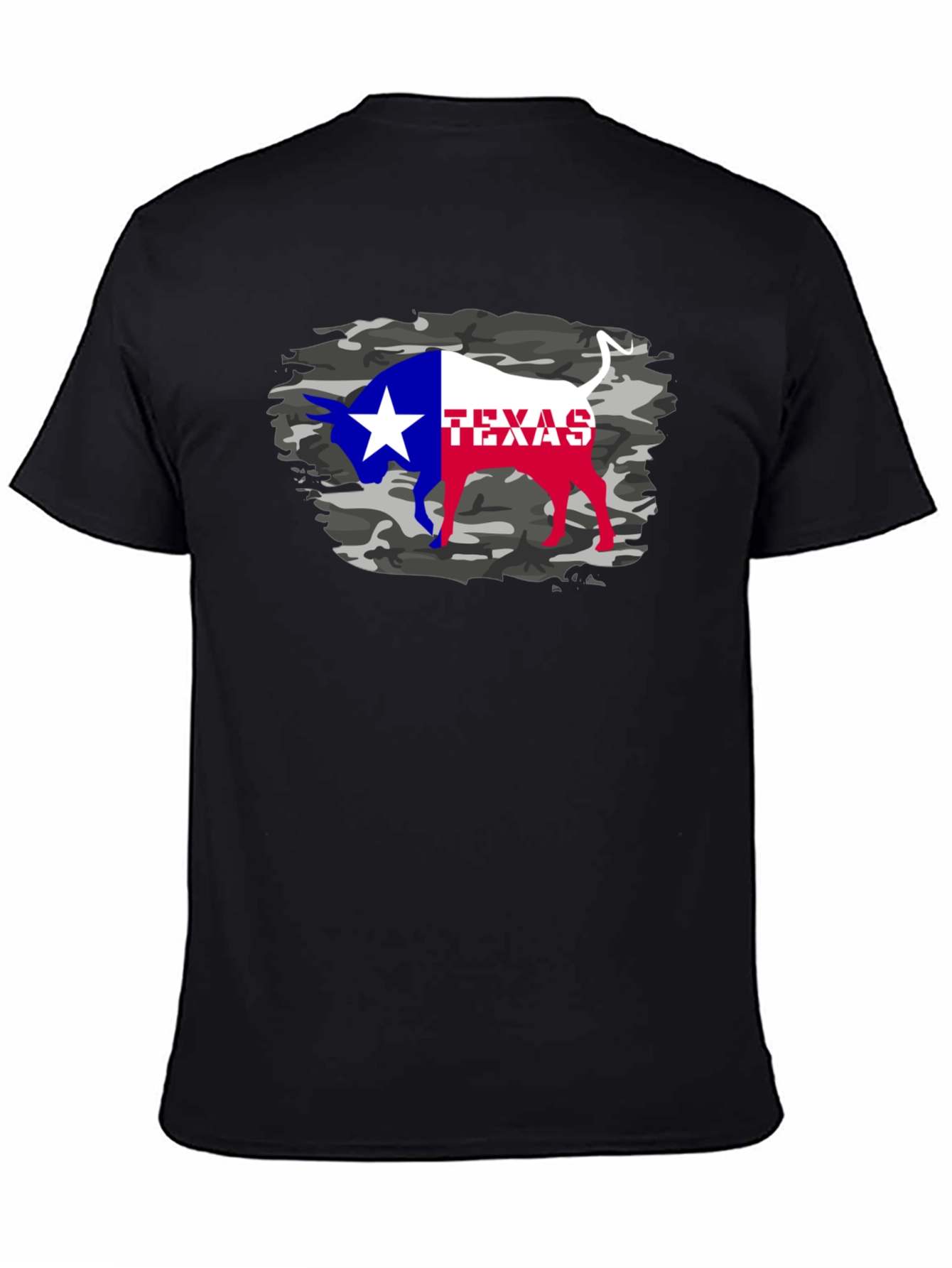 Texas Bull Camo T-Shirt