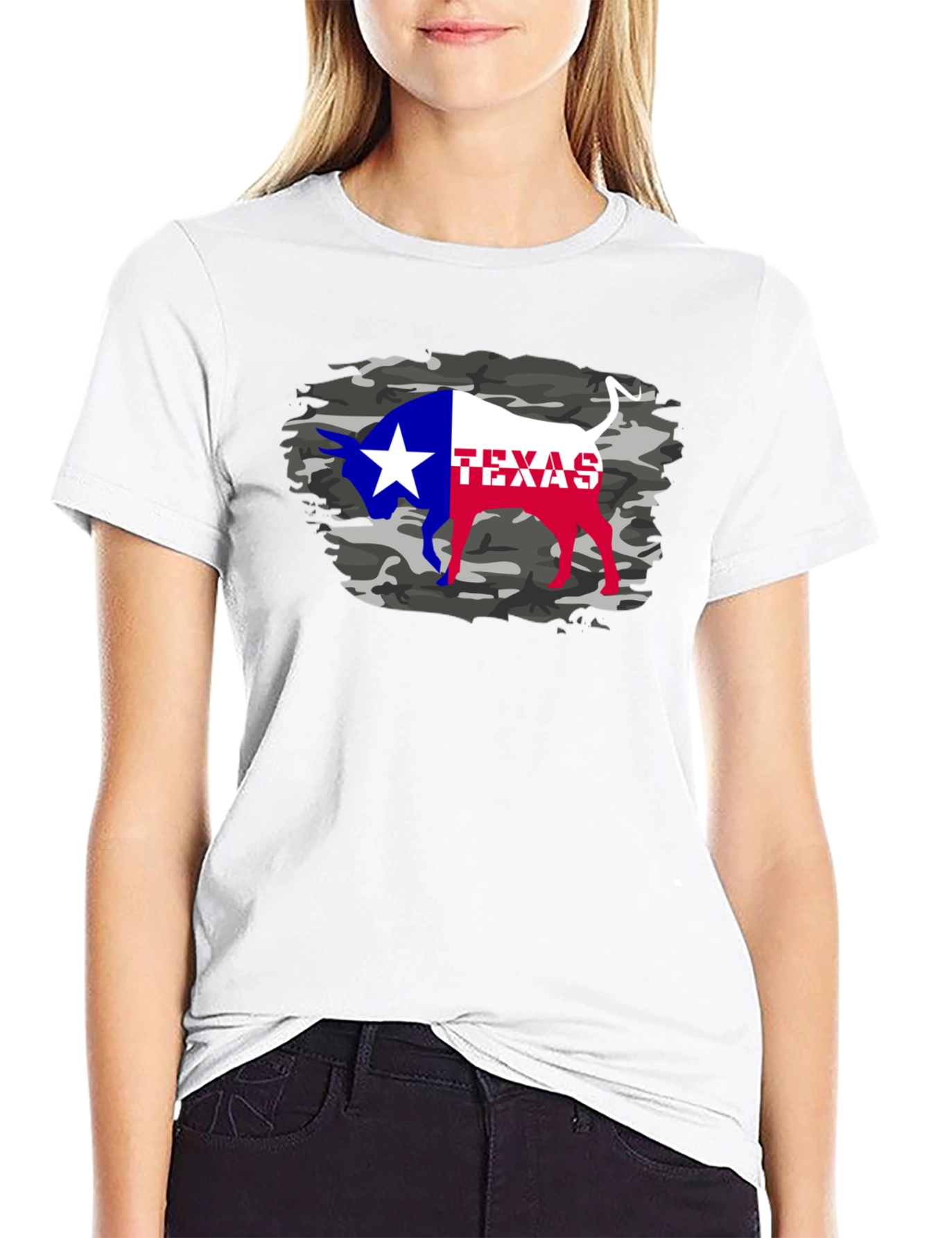 Texas Bull Camo T-Shirt