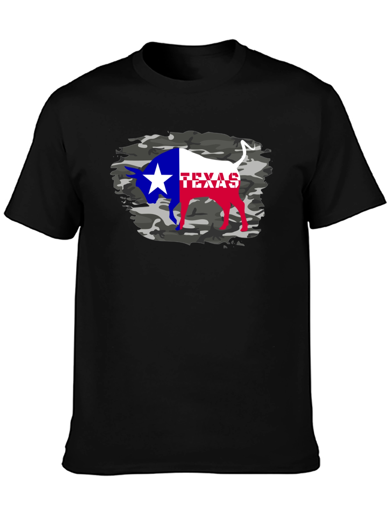Texas Bull Camo T-Shirt
