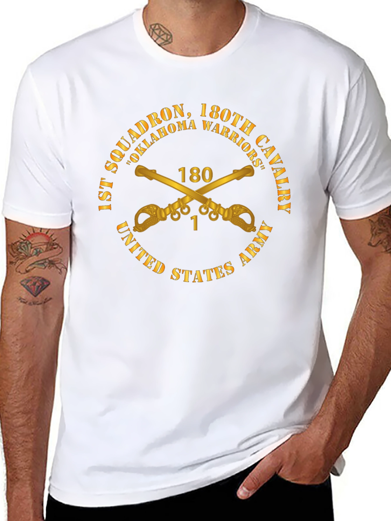 180th Cavalry Oklahoma Warriors T-Shirt