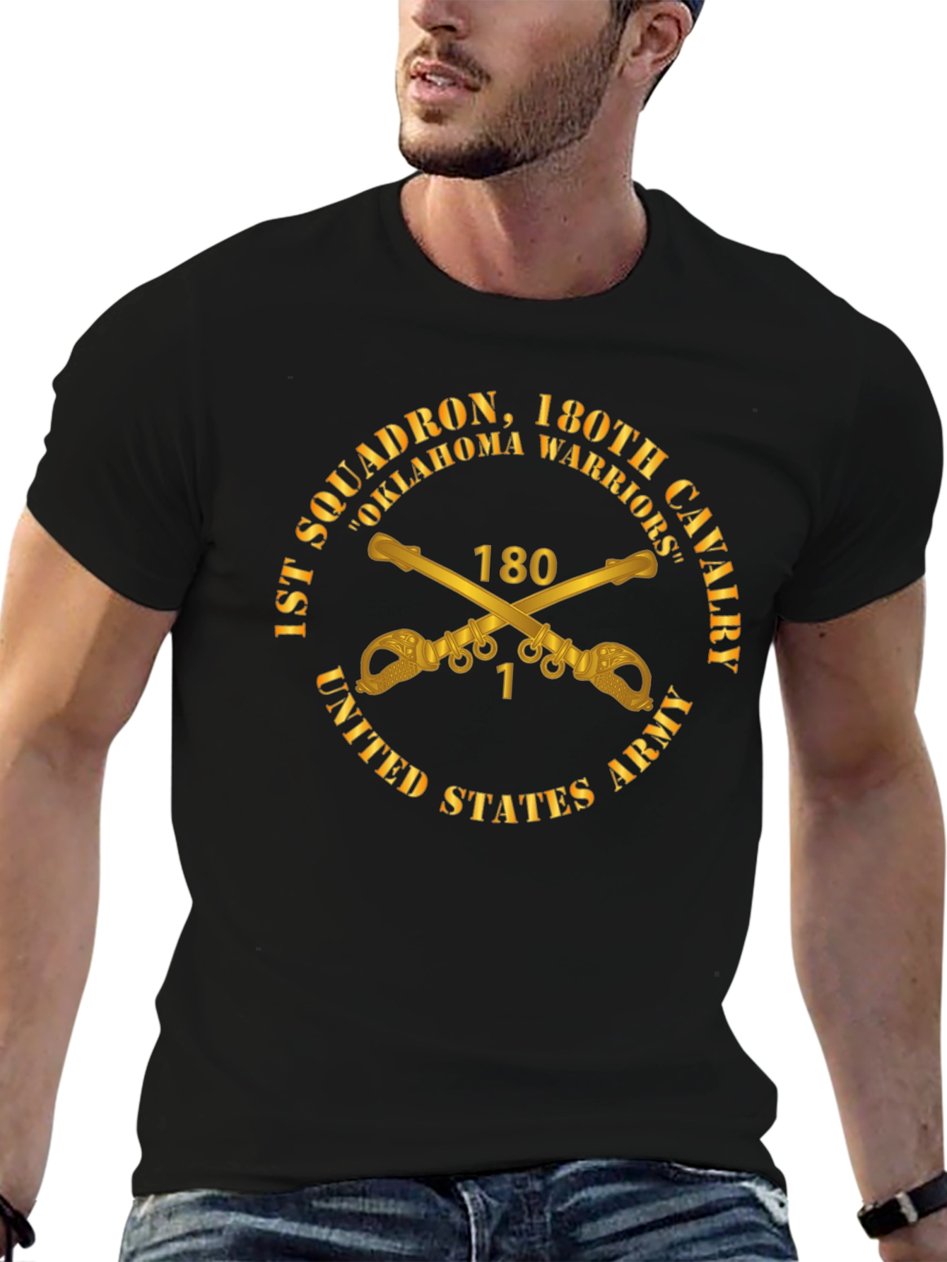 180th Cavalry Oklahoma Warriors T-Shirt