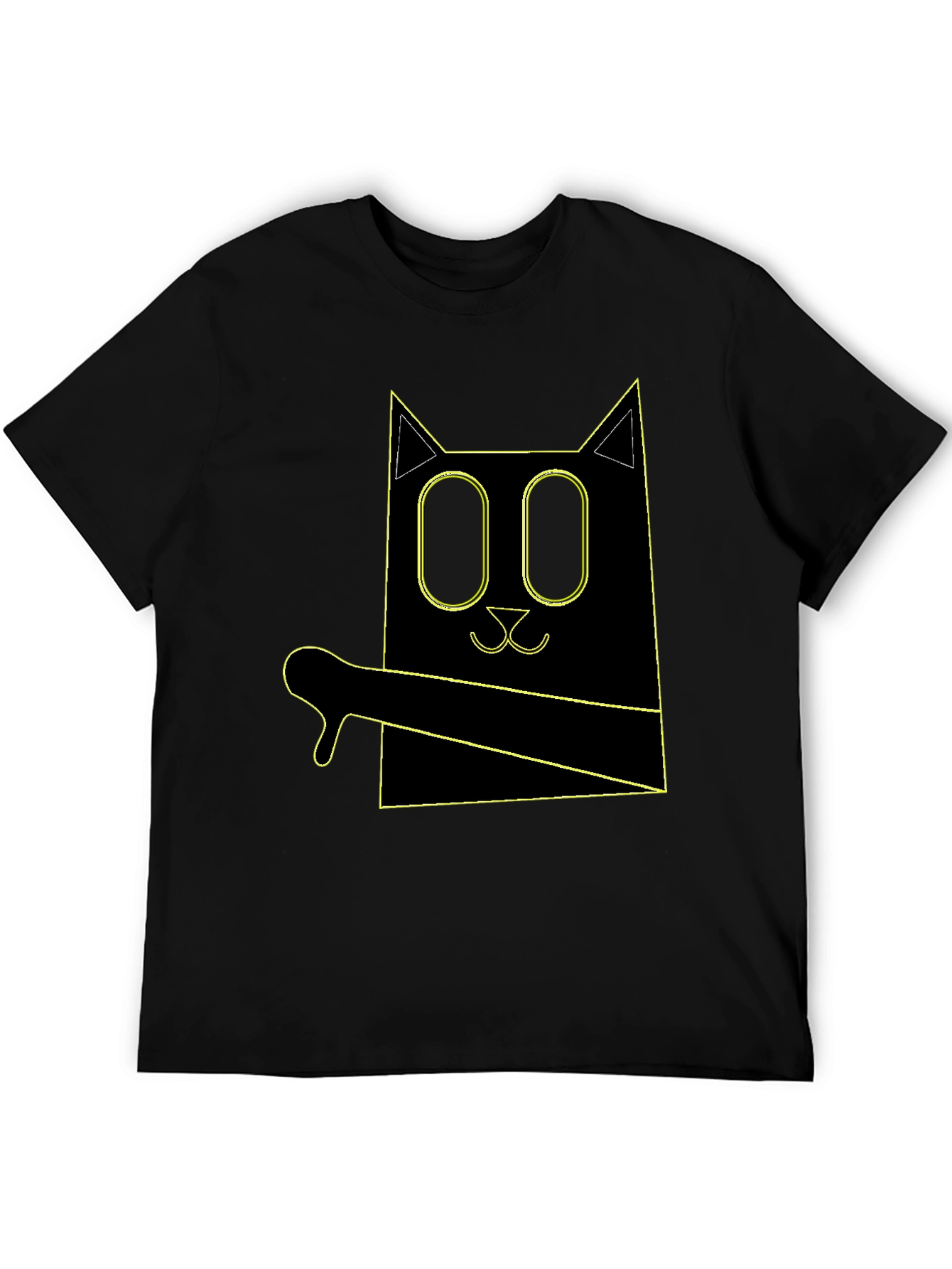 Geometric Cat T-Shirt