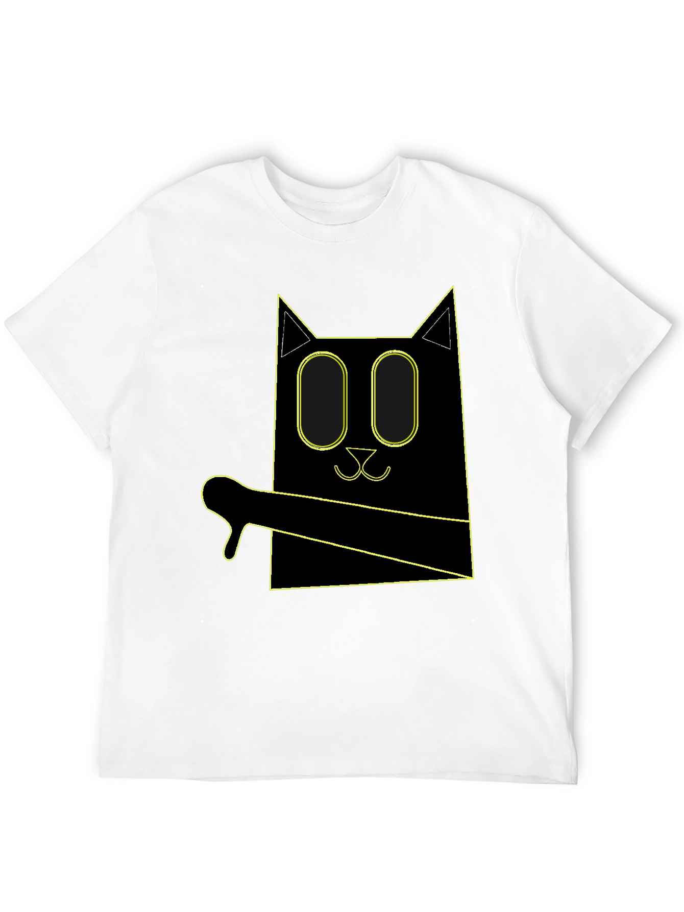 Geometric Cat T-Shirt