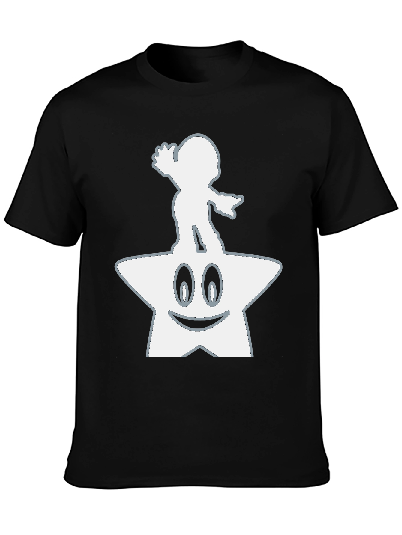 Mario Star Power Black Tee