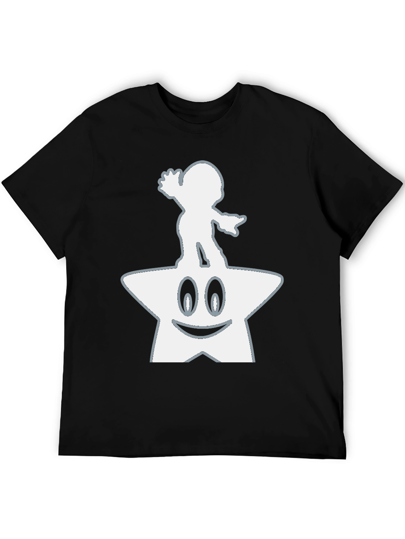 Mario Star Power Black Tee