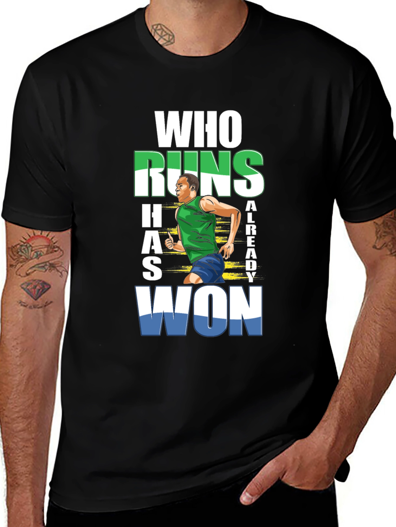Who Runs Has Already Won Graphic Tee