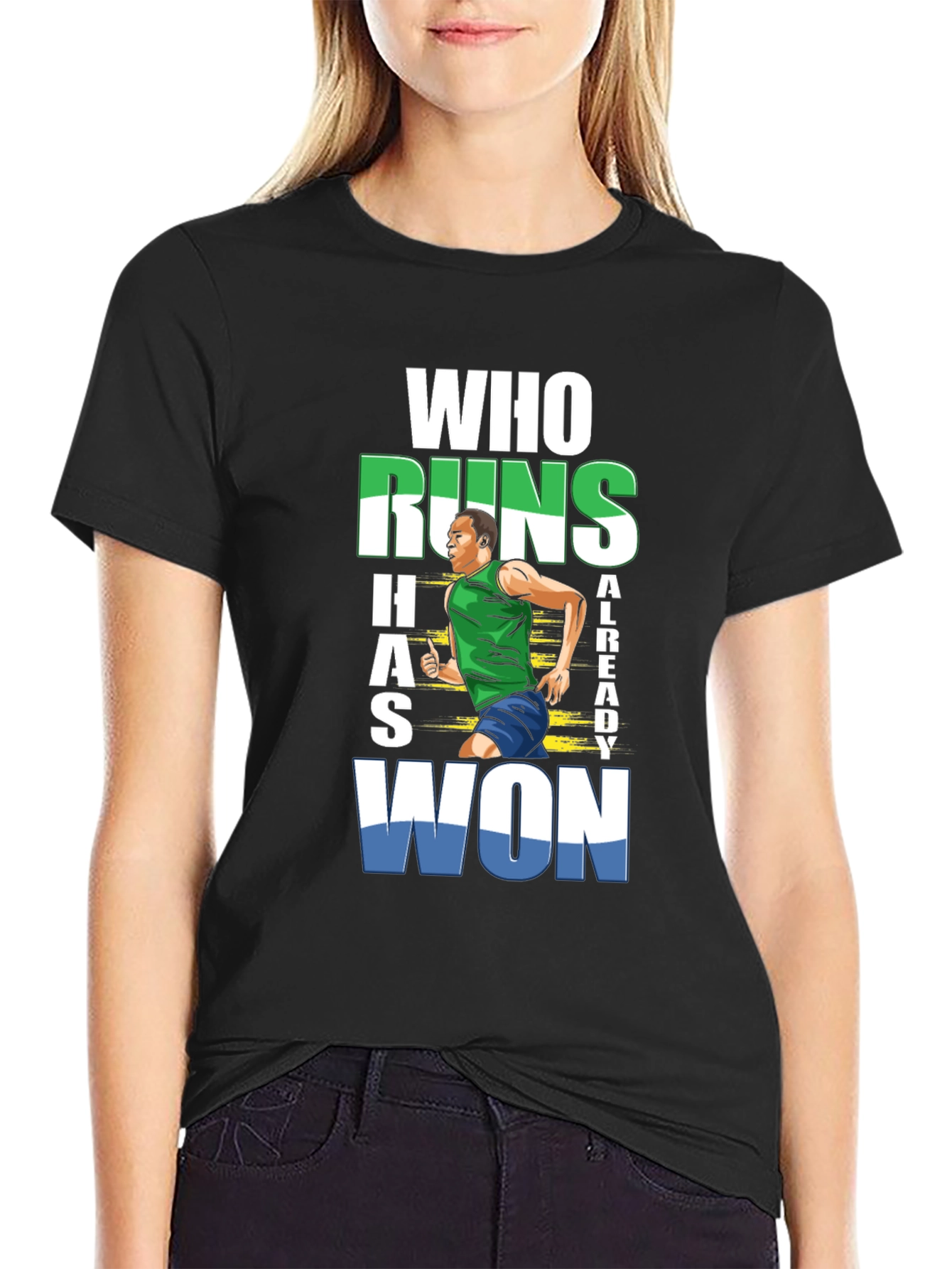 Who Runs Has Already Won Graphic Tee