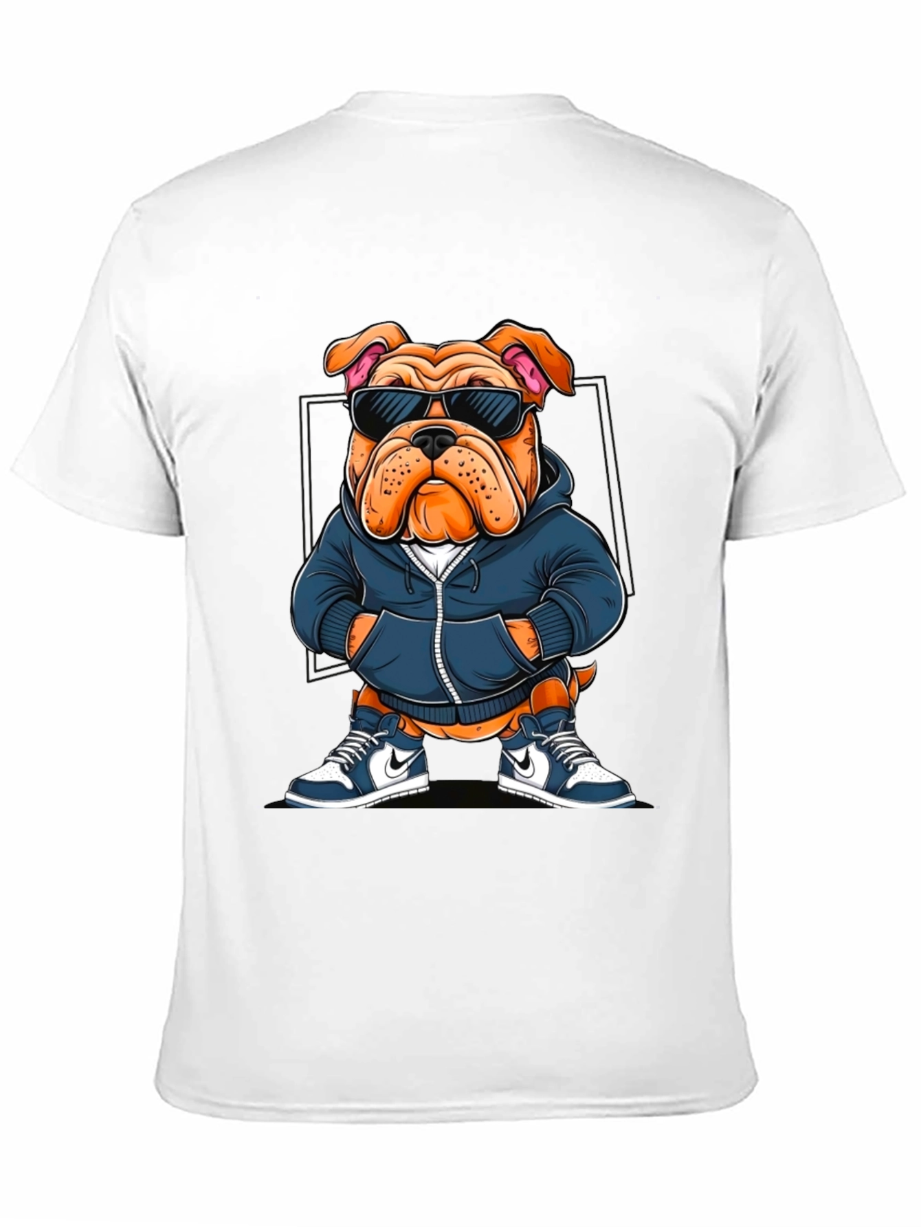Cool Bulldog Graphic Tee - Trendy Canine Style