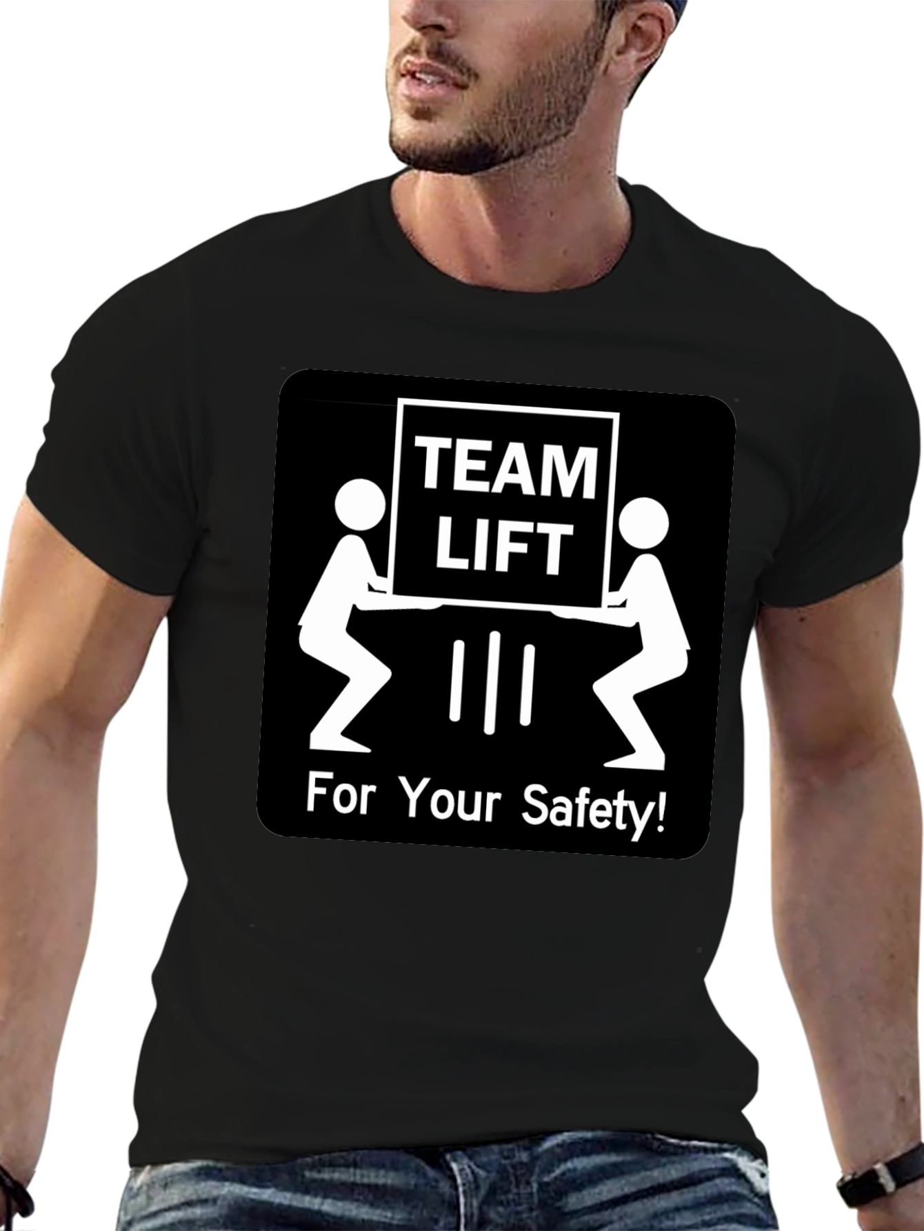Team Lift Safety T-Shirt - Funny Workplace Tee