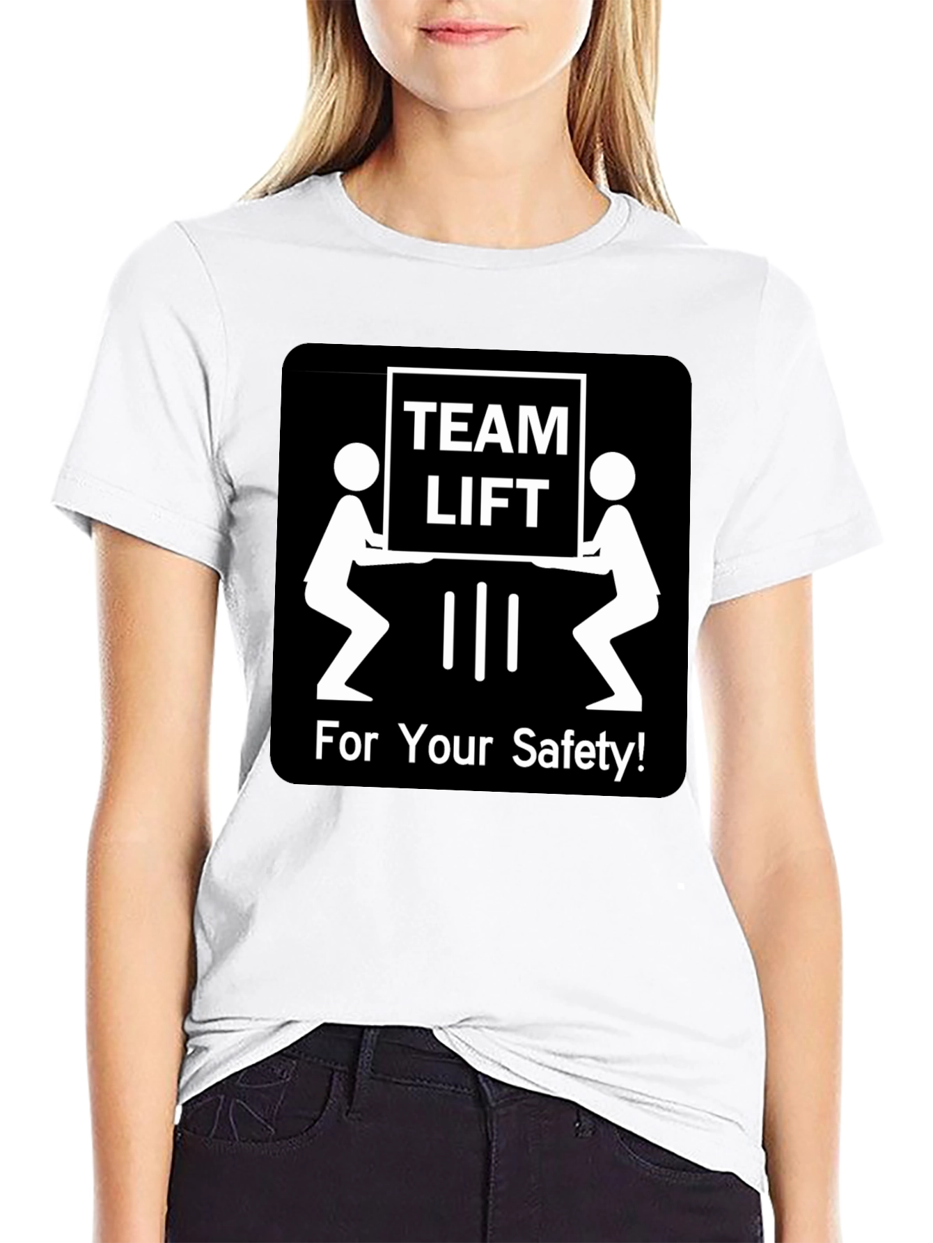 Team Lift Safety T-Shirt - Funny Workplace Tee
