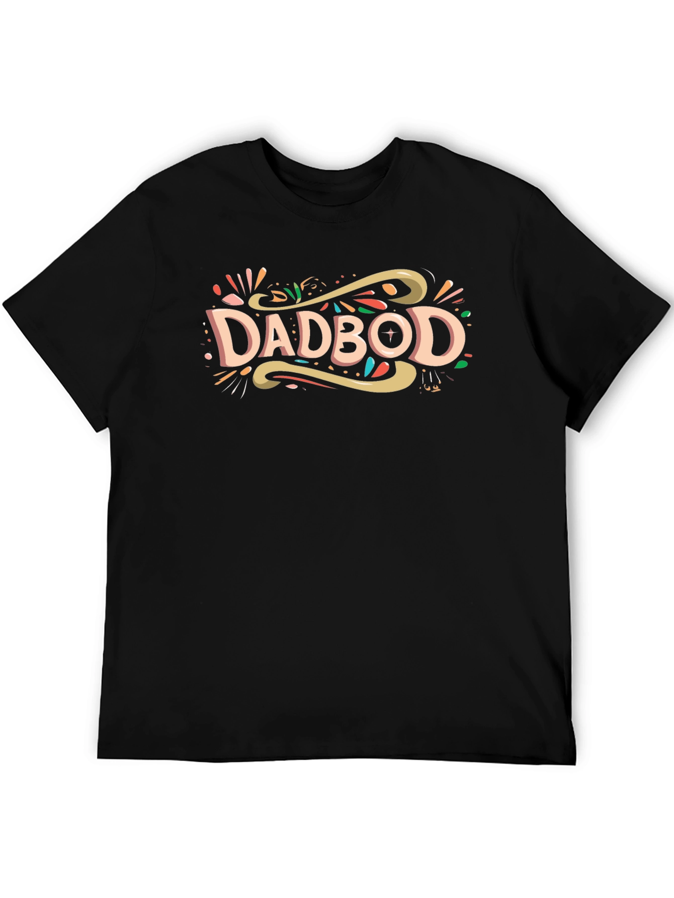 Dadbod Graphic Tee - Comfortable Black T-Shirt