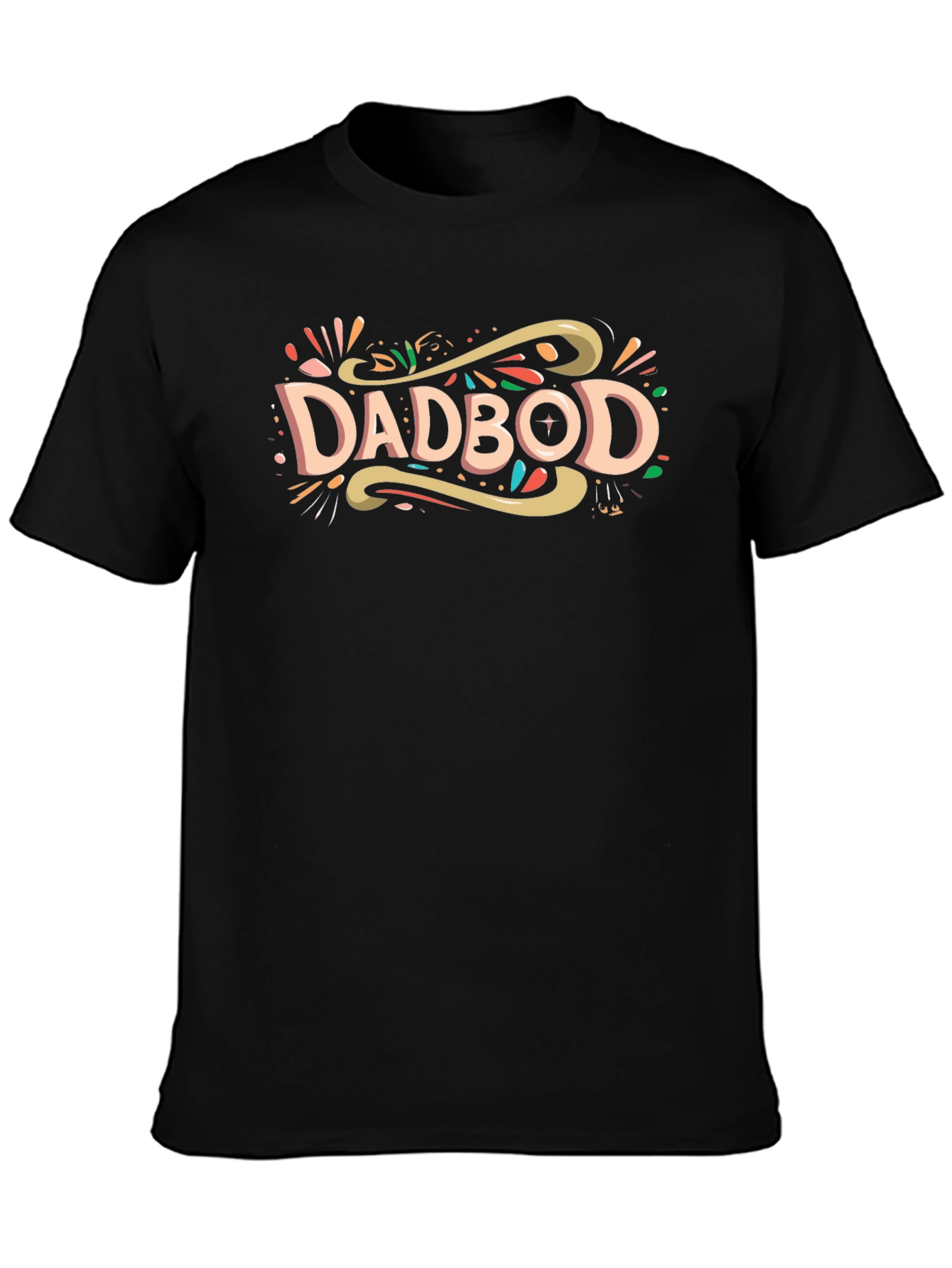 Dadbod Graphic Tee - Comfortable Black T-Shirt