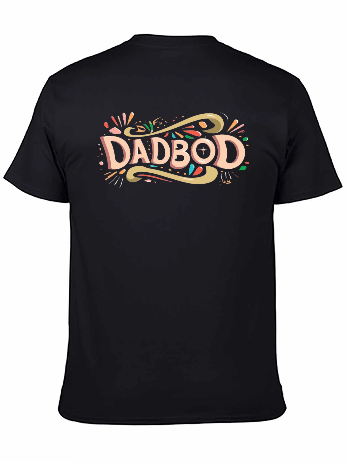 Dadbod Graphic Tee - Comfortable Black T-Shirt