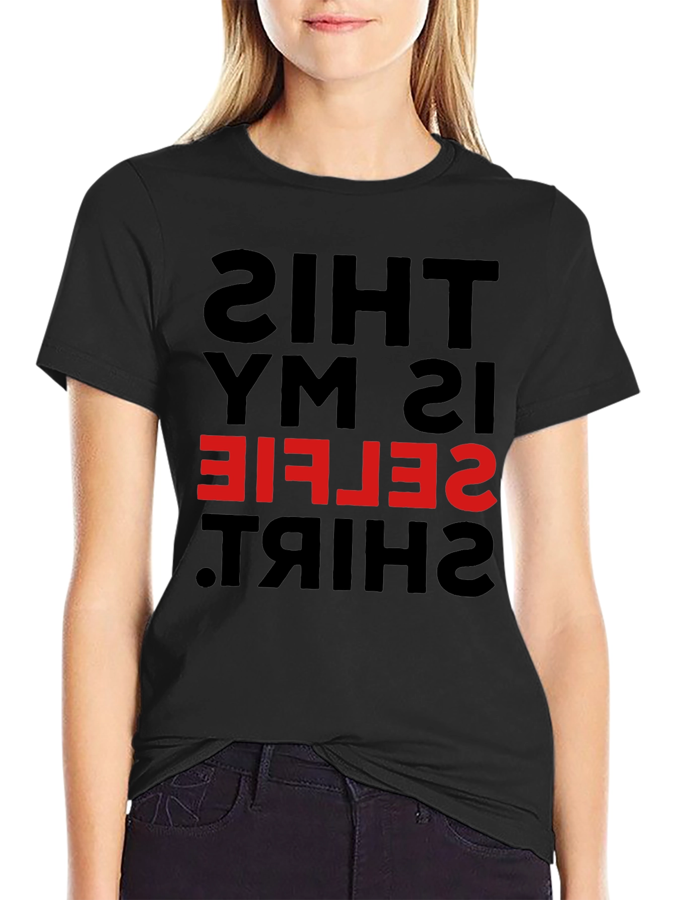 Funny Selfie Shirt - Inverted Mirror Design Tee