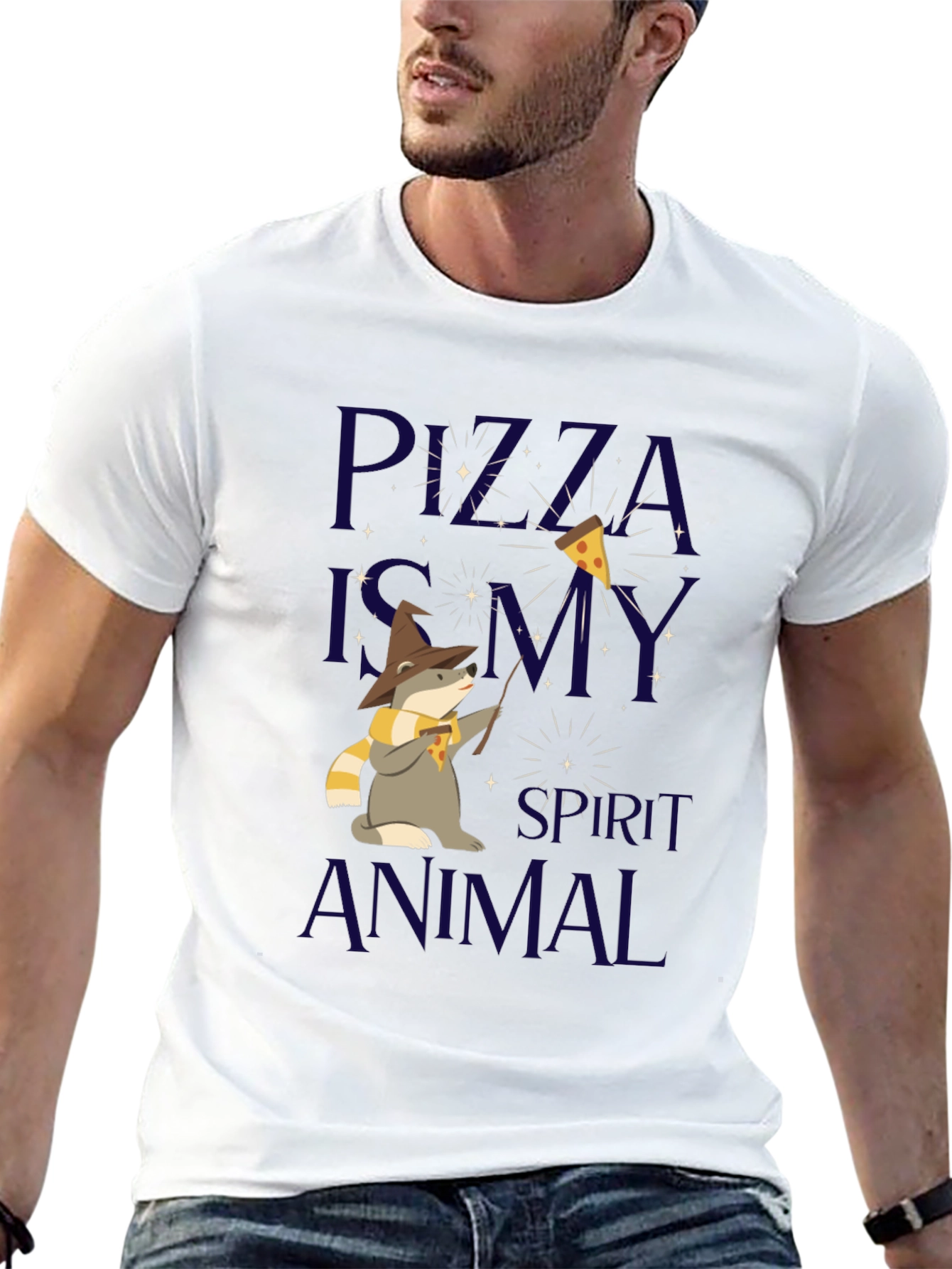 Pizza Wizard Spirit Animal T-Shirt