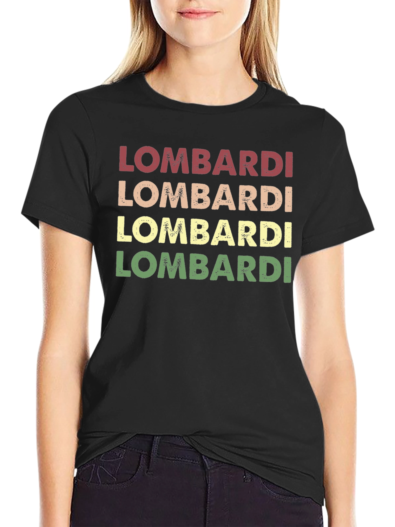 Lombardi Retro Graphic Tee - Black