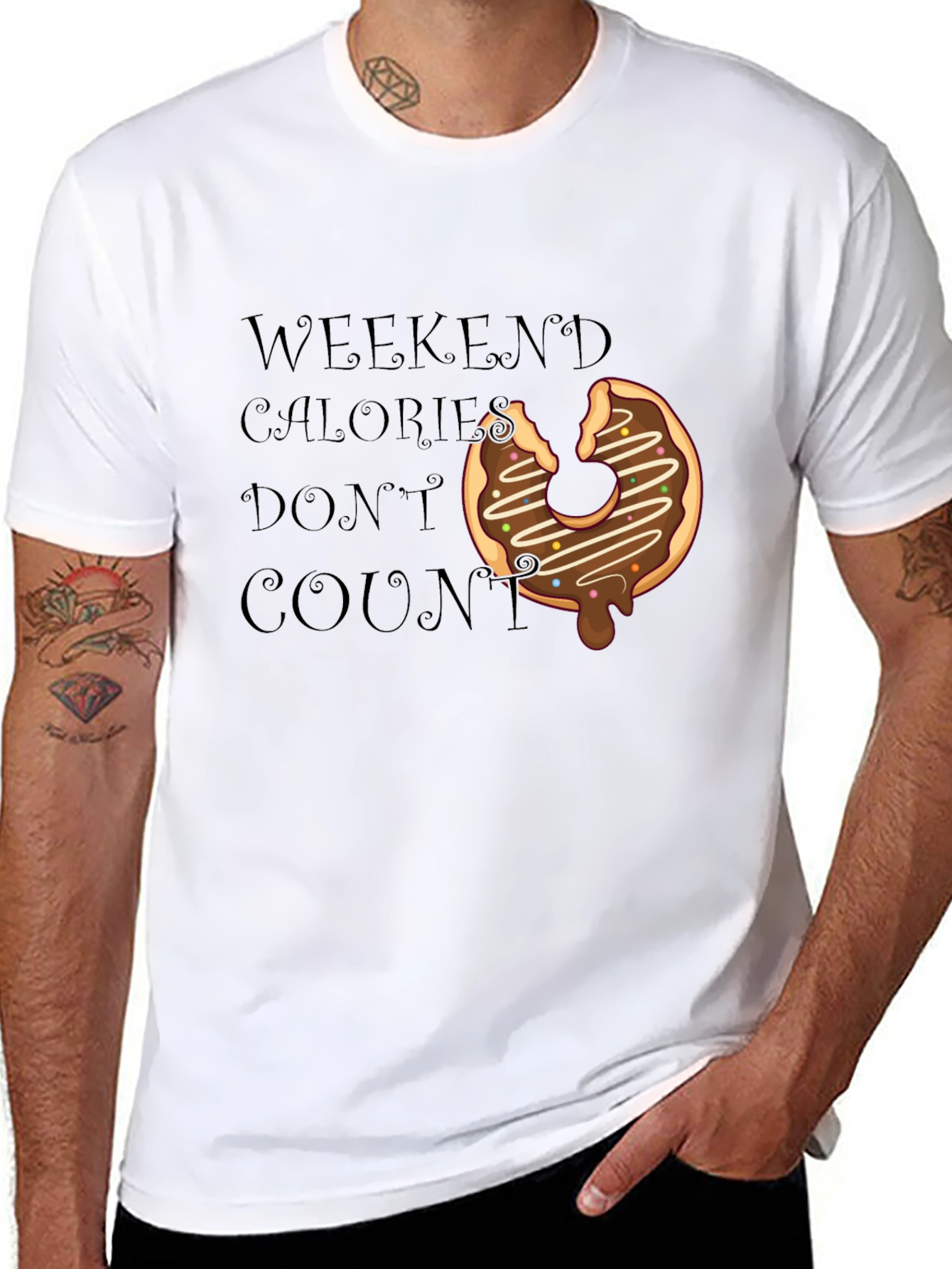 Weekend Calorie Donut Graphic Tee