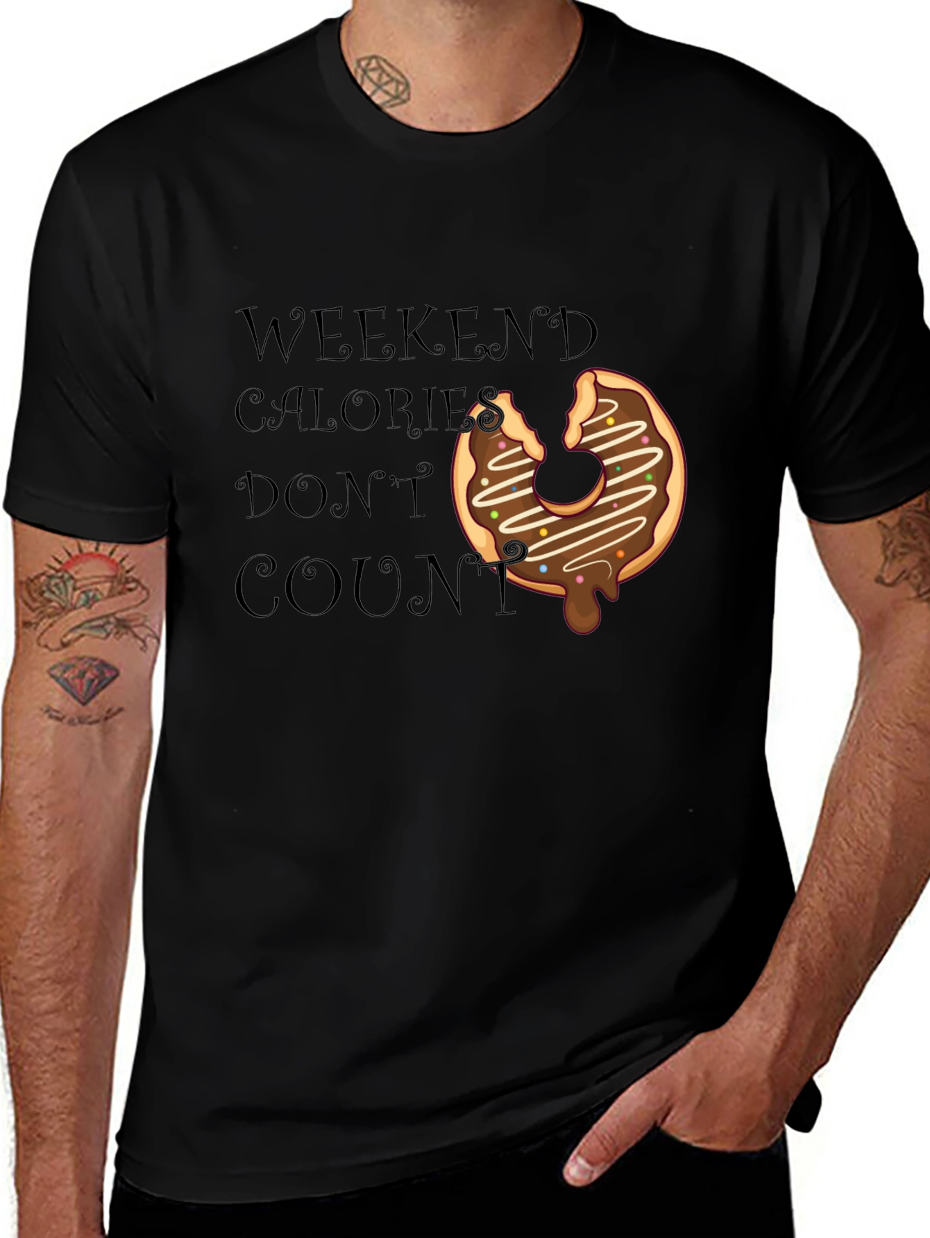 Weekend Calorie Donut Graphic Tee