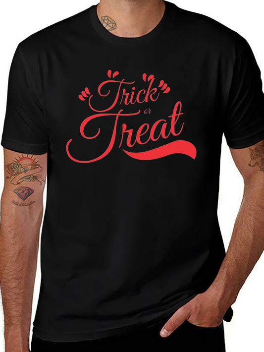 Trick or Treat Halloween Black T-Shirt