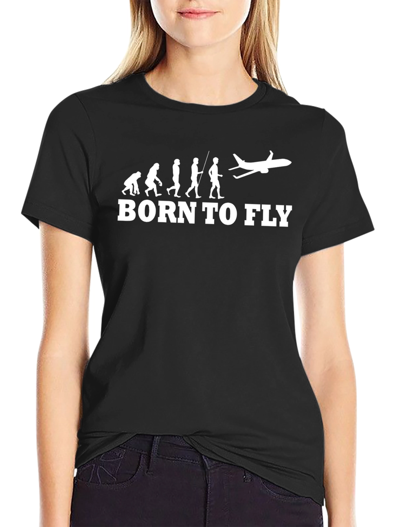 Born To Fly T-Shirt - Aviation Evolution Tee