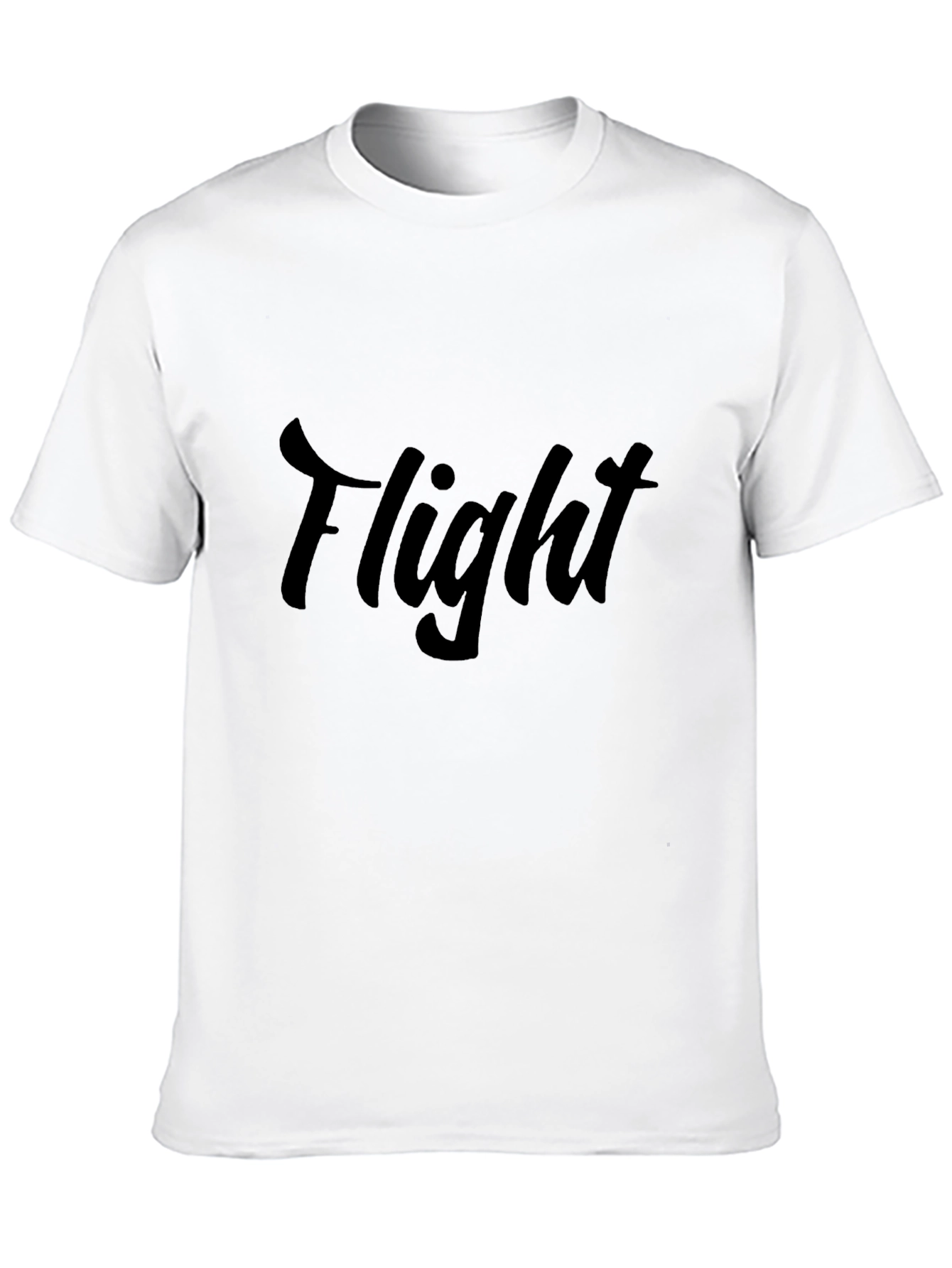 Flight Graphic Tee - Mens Casual Black T-Shirt