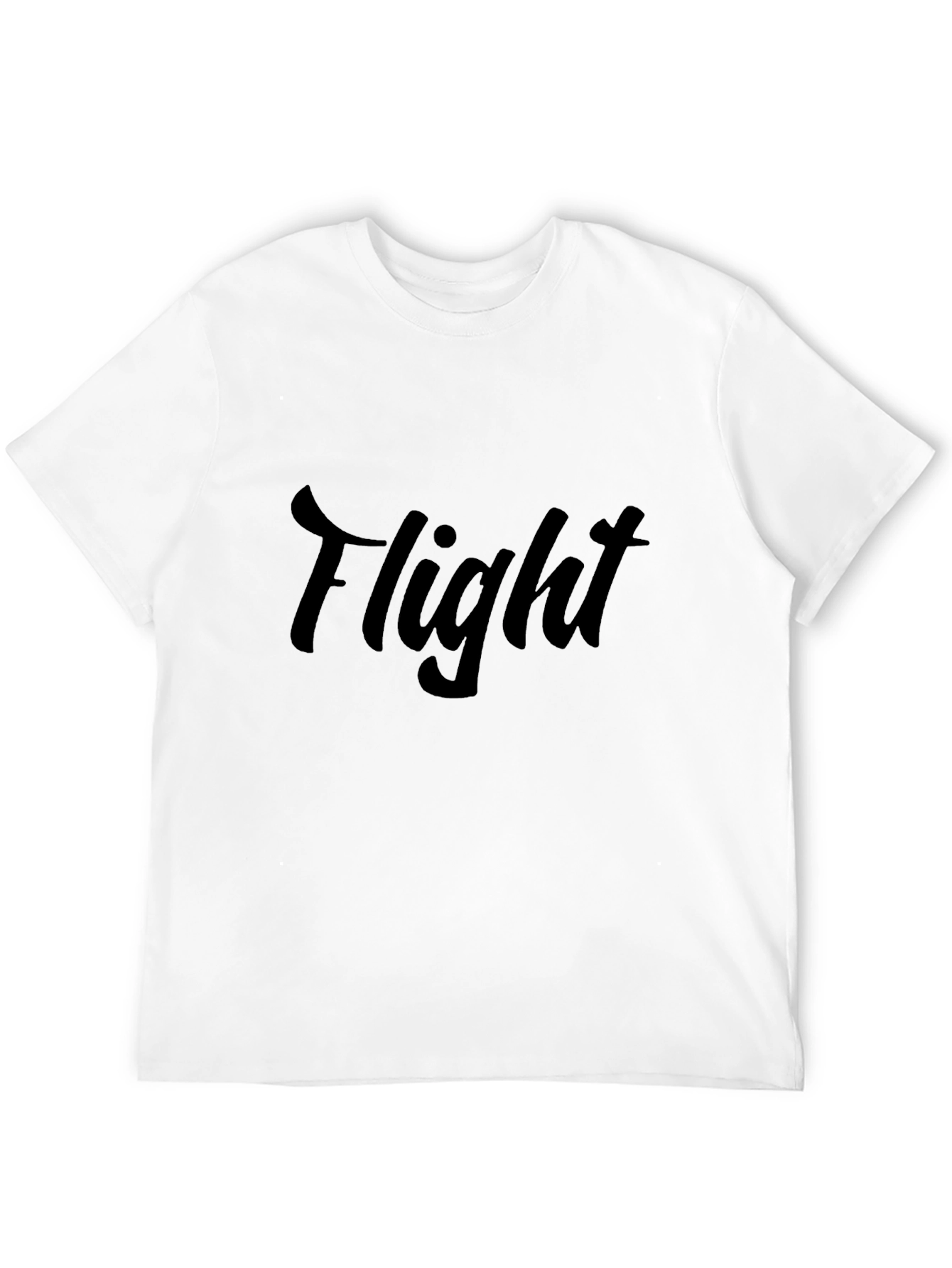 Flight Graphic Tee - Mens Casual Black T-Shirt
