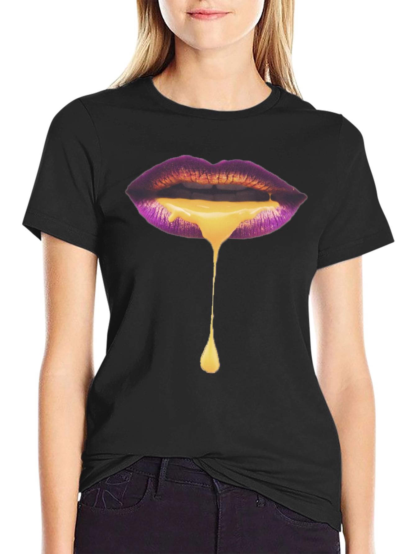 Melting Lips Graphic T-Shirt