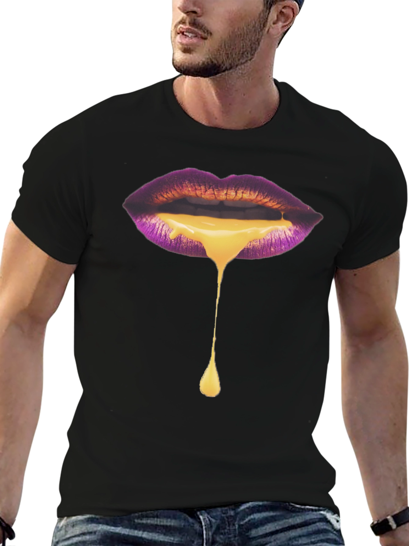 Melting Lips Graphic T-Shirt