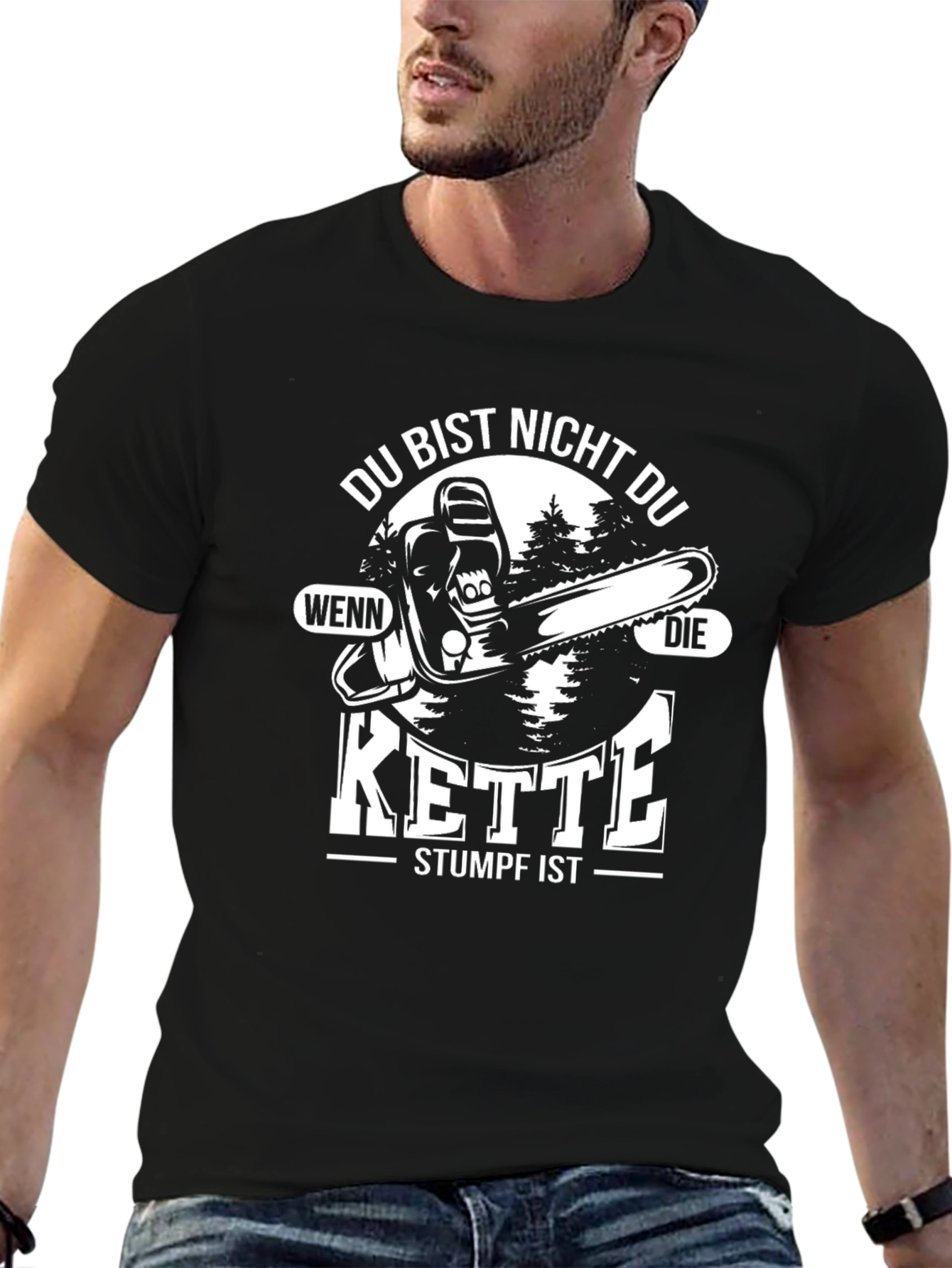 Funny Chainsaw Kette Stumpf T-Shirt