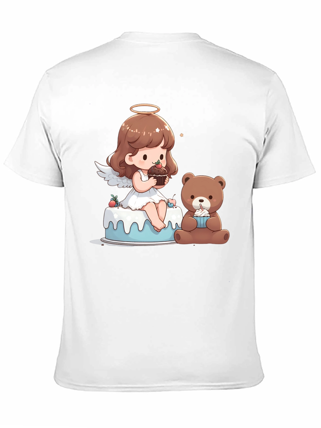 Angel & Teddy Bear Dessert T-Shirt