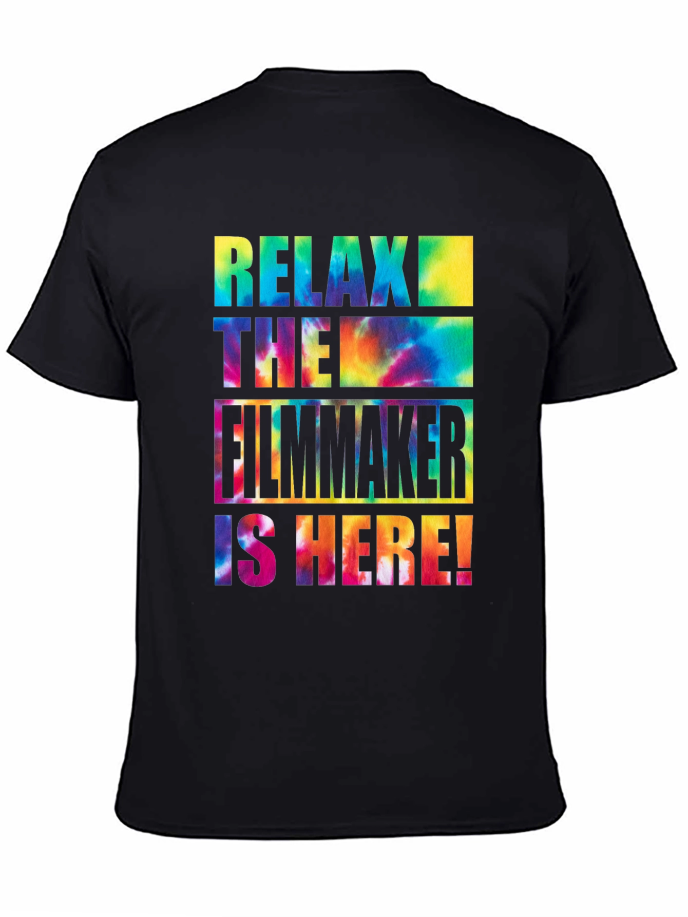 Relax Filmmaker Tie Dye Graphic Tee