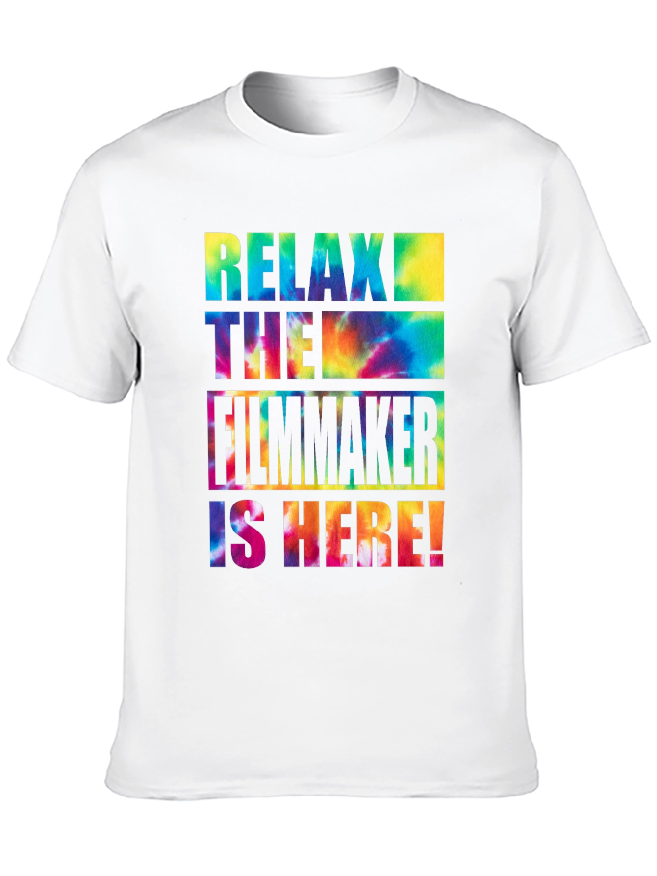 Relax Filmmaker Tie Dye Graphic Tee