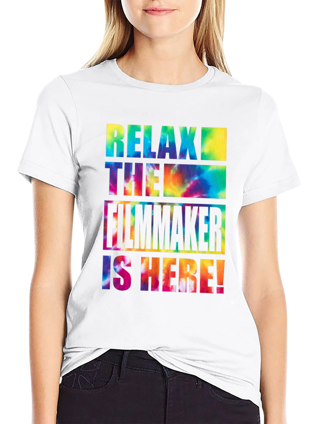 Relax Filmmaker Tie Dye Graphic Tee