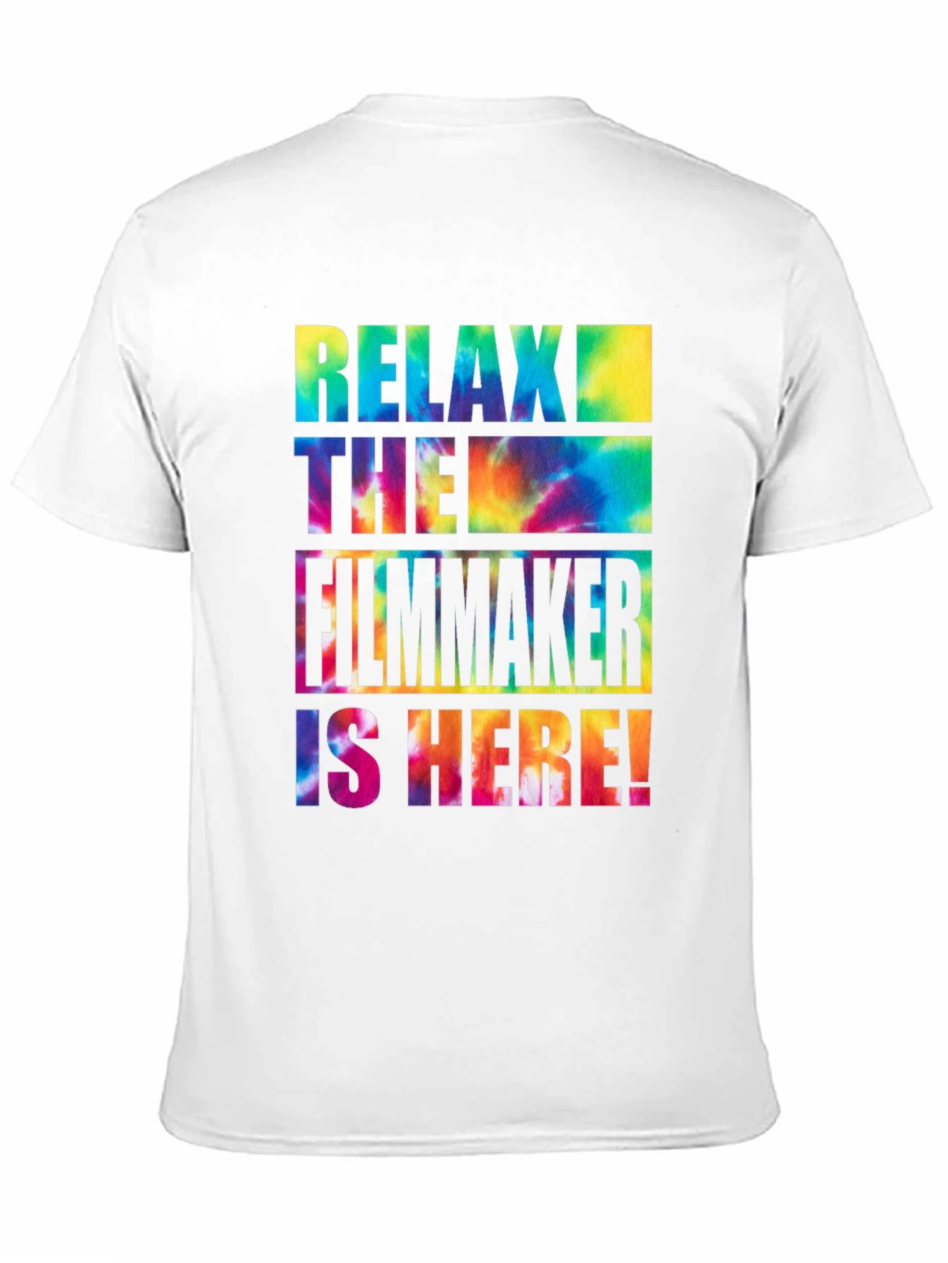 Relax Filmmaker Tie Dye Graphic Tee